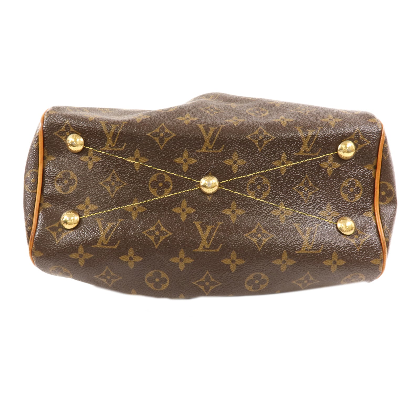 LOUIS VUITTON Monogram Tivoli PM金扣手挽袋
