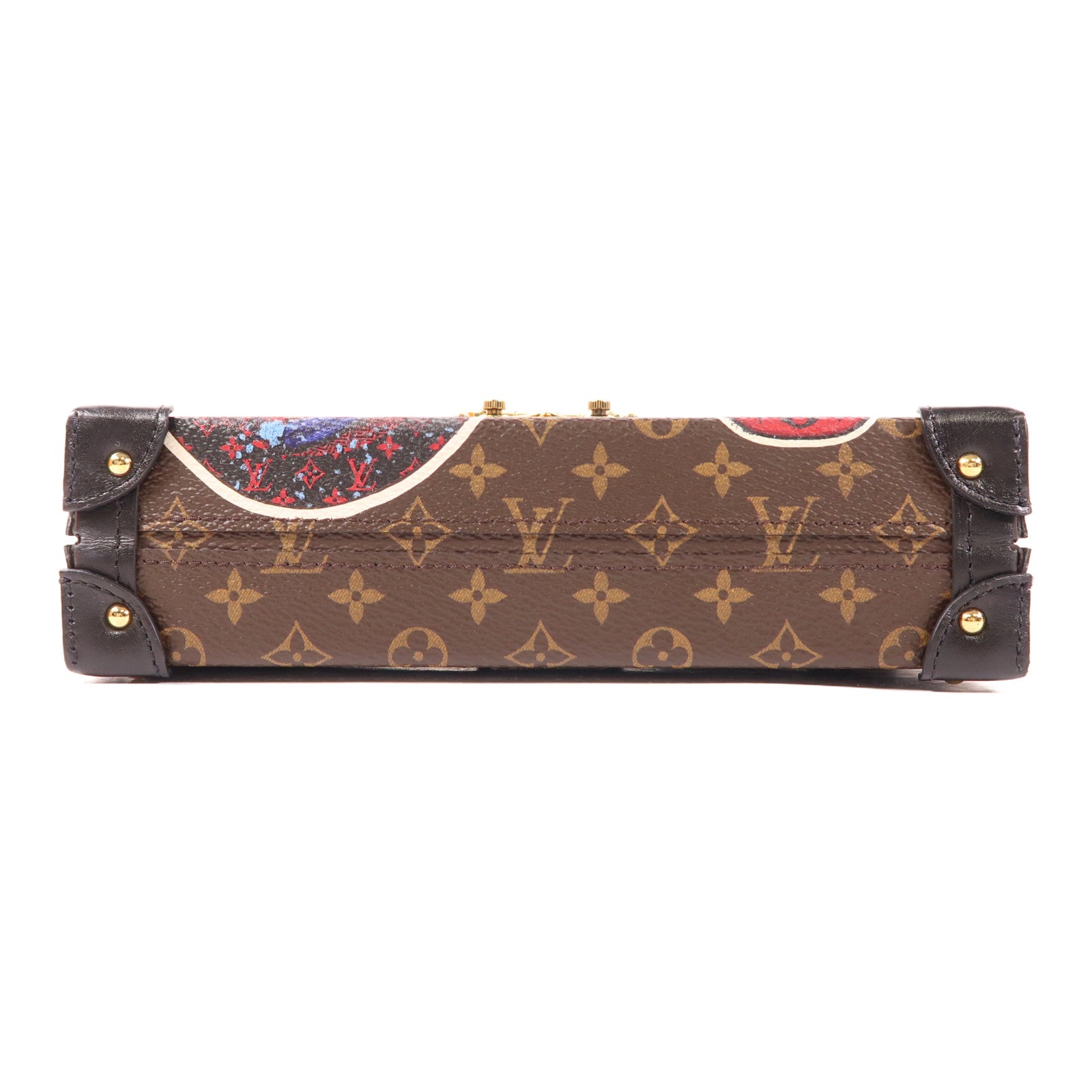 LOUIS VUITTON Monogram Petite Malle金扣肩背袋
