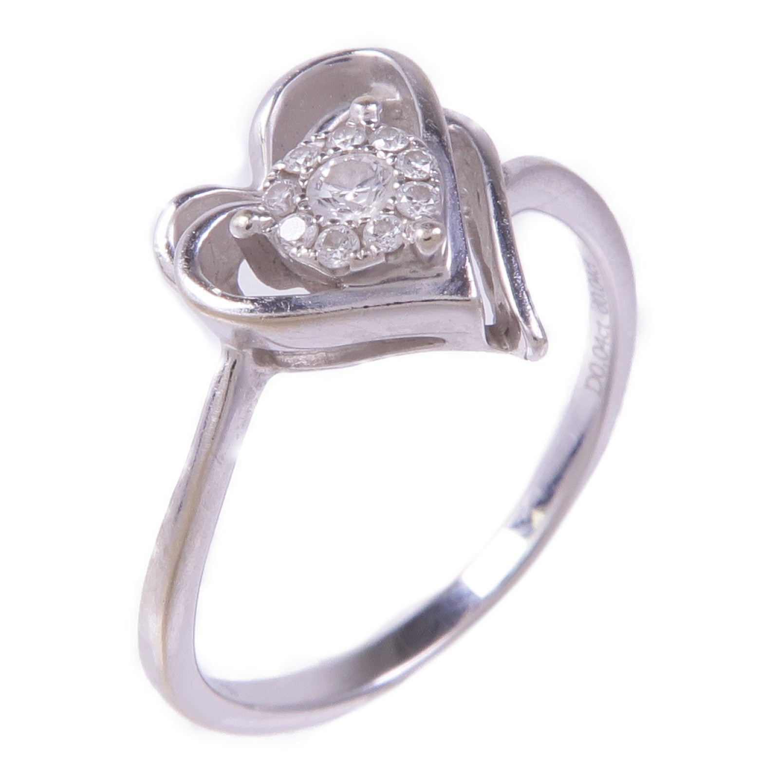 JEWELRY 【激減優惠】18K白金Diamond Ring鑽石戒指US#5.5
