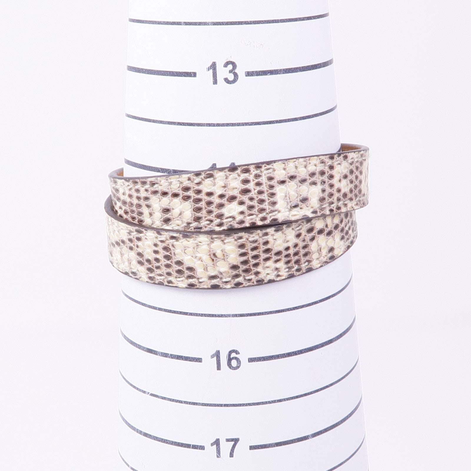 HERMES 蜥蝪皮革Kelly Double Tour Bracelet金扣手帶