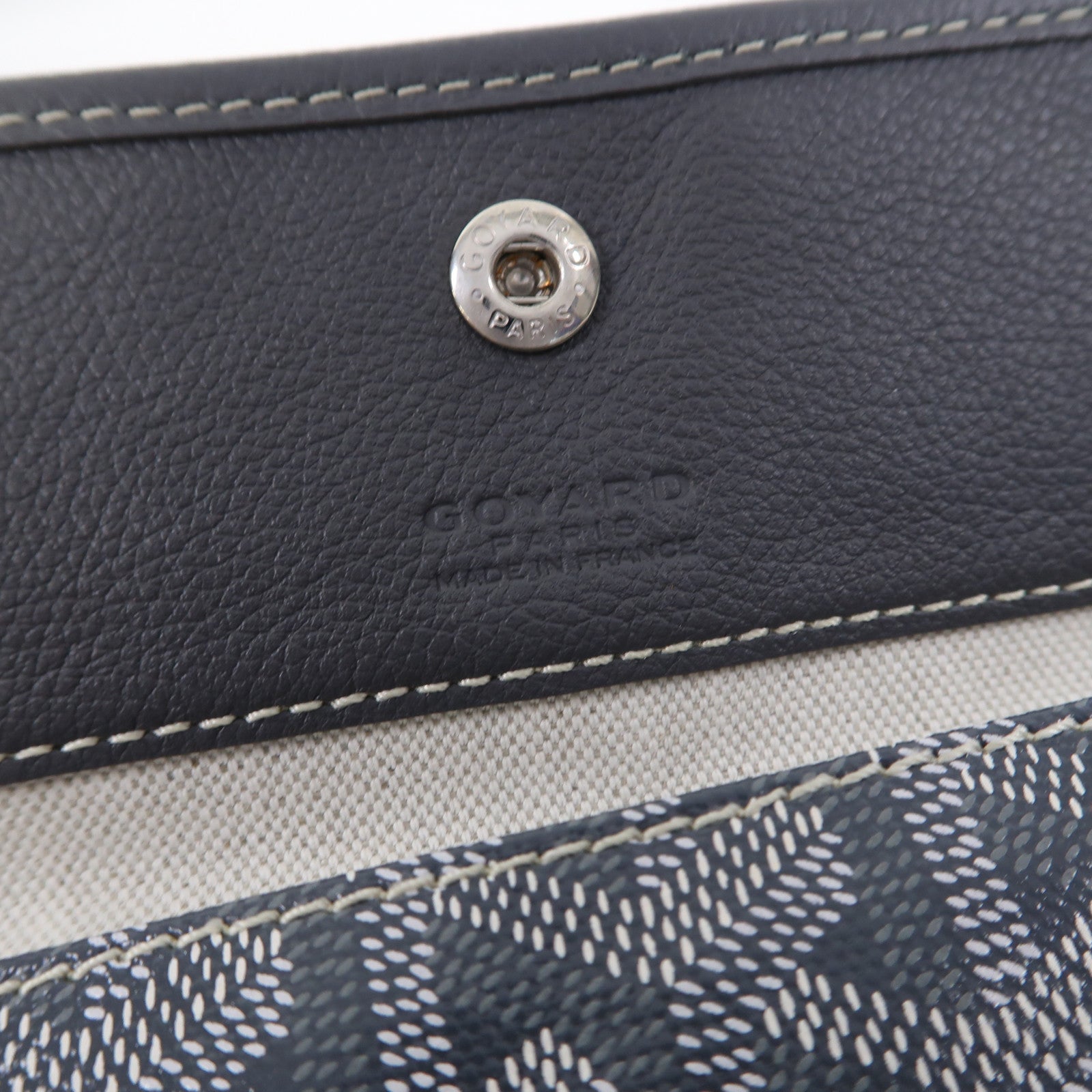 GOYARD 塗層帆布Tote Bag銀扣手挽袋灰色