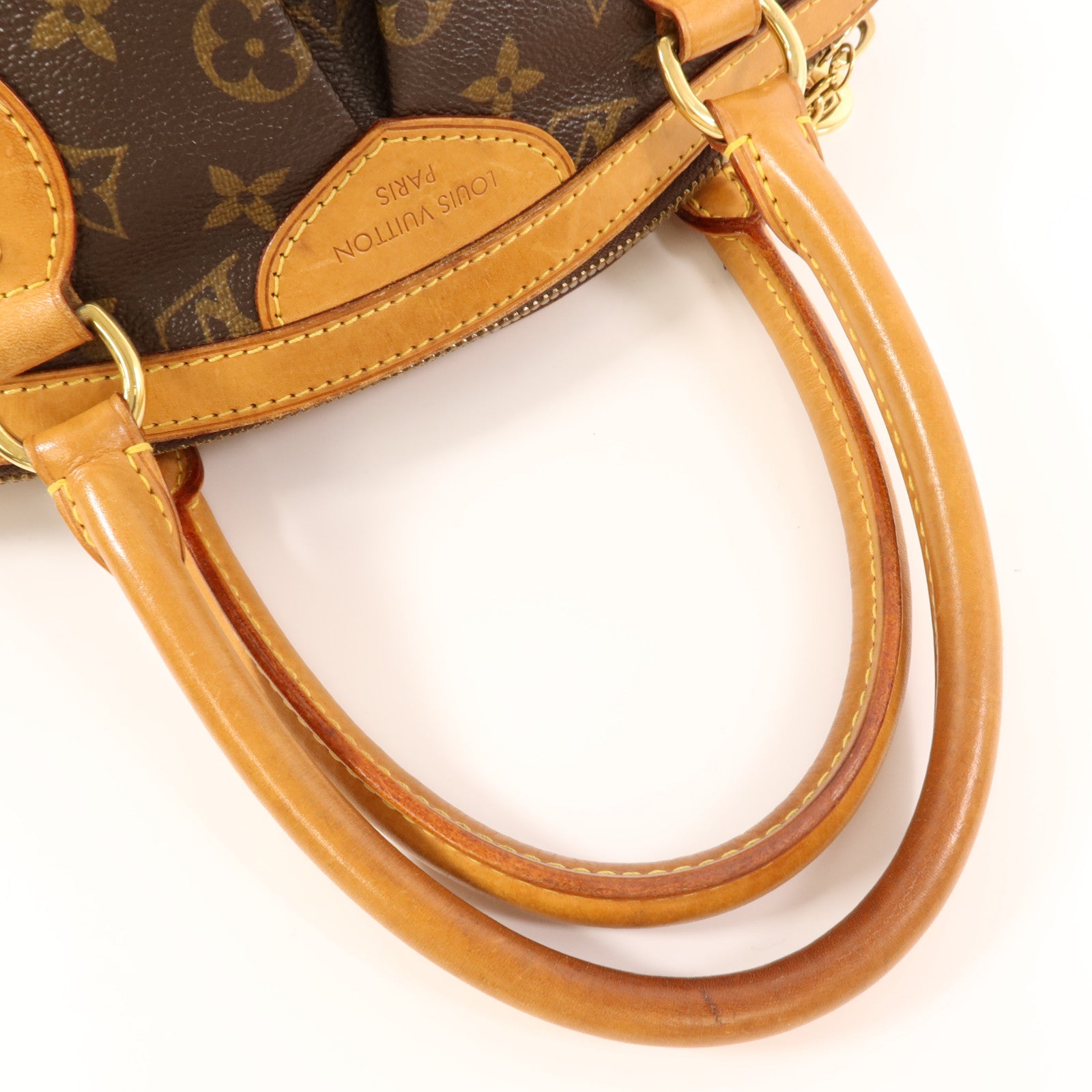 LOUIS VUITTON Monogram Tivoli PM金扣手挽袋