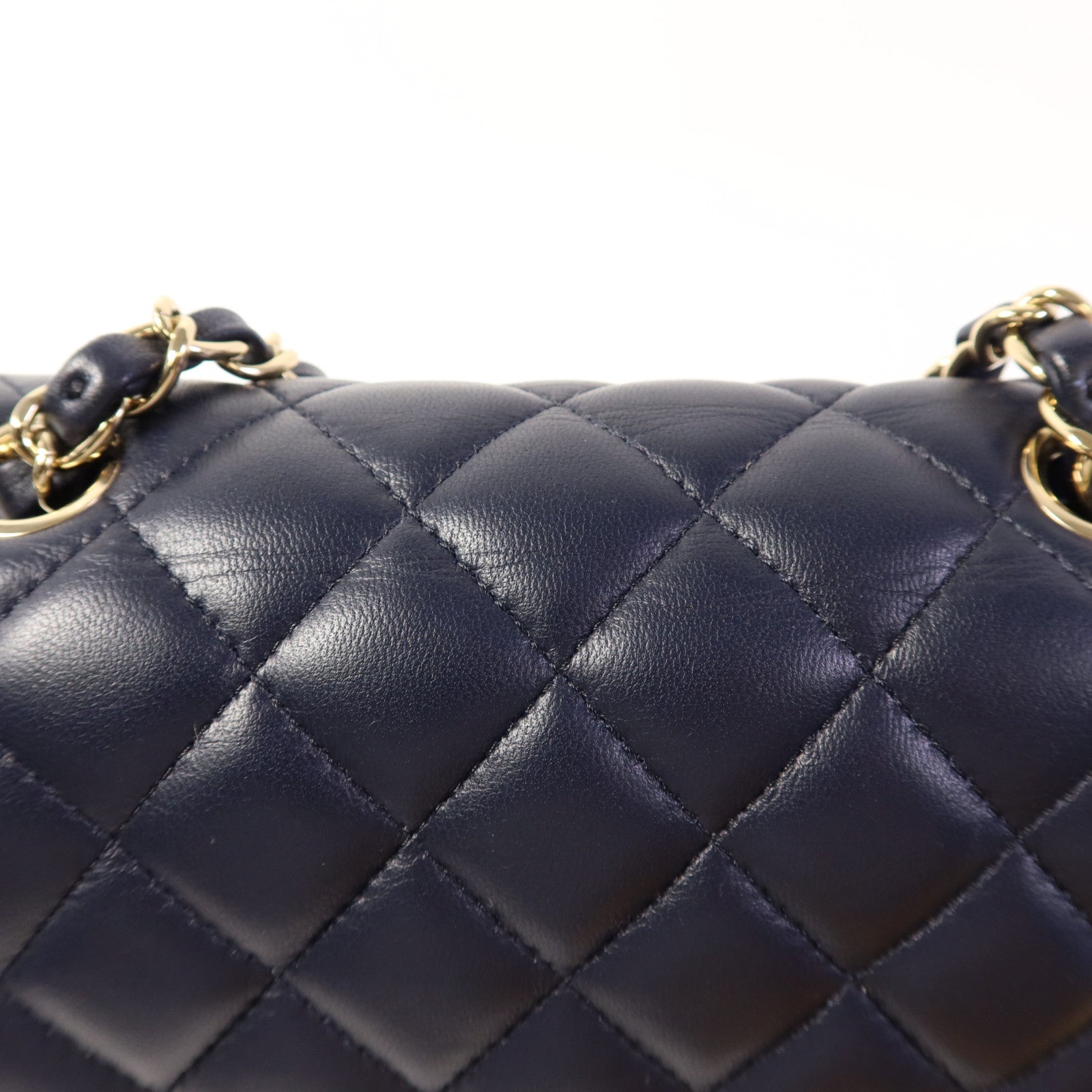 CHANEL 羊皮皮革Mini Classic 17金扣肩背袋