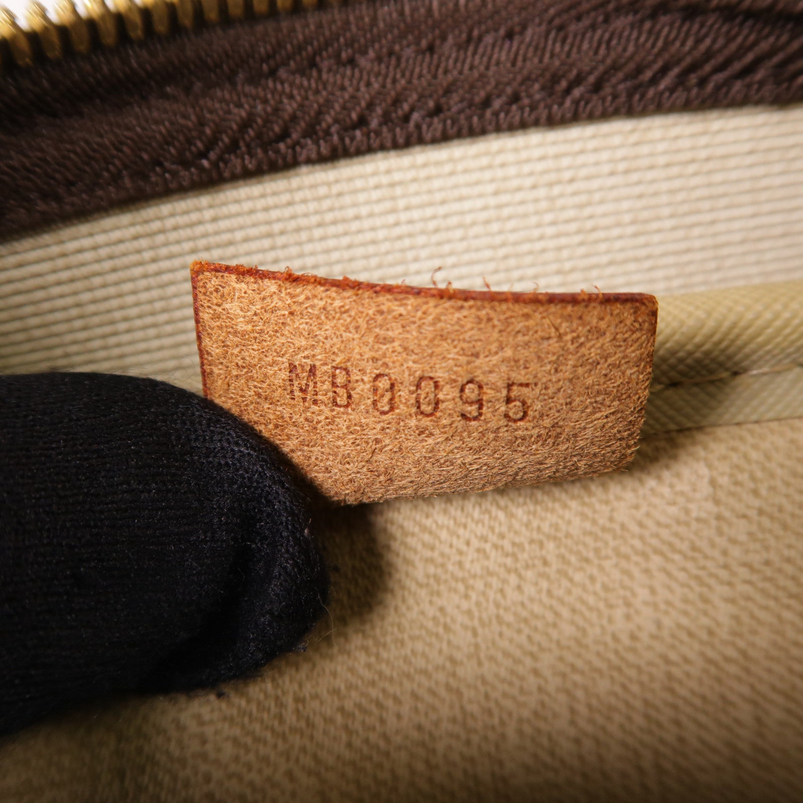 LOUIS VUITTON LV GHW Deauville Handbag M47270 Monogram Brown