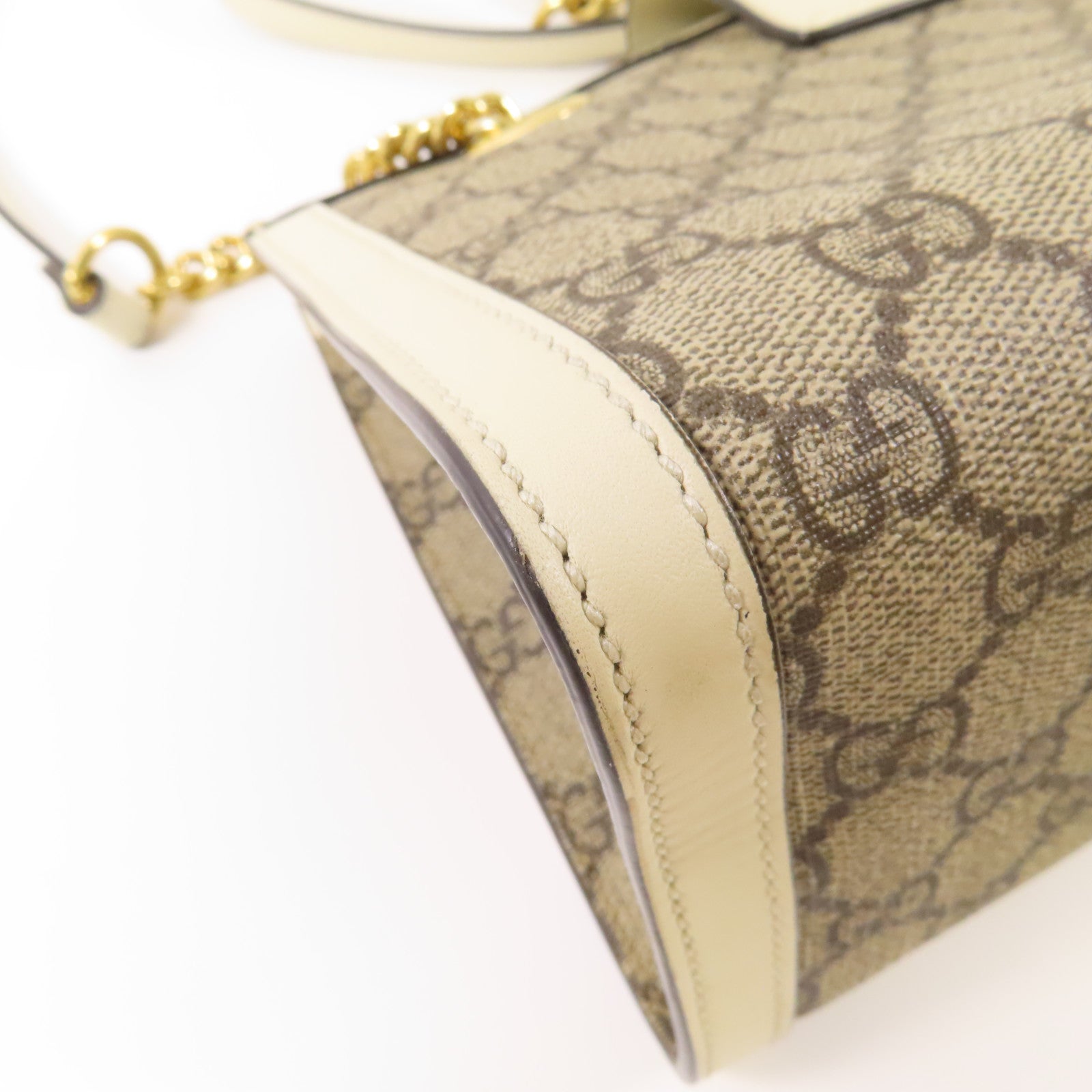 GUCCI 塗層帆布Padlock金扣肩背袋
