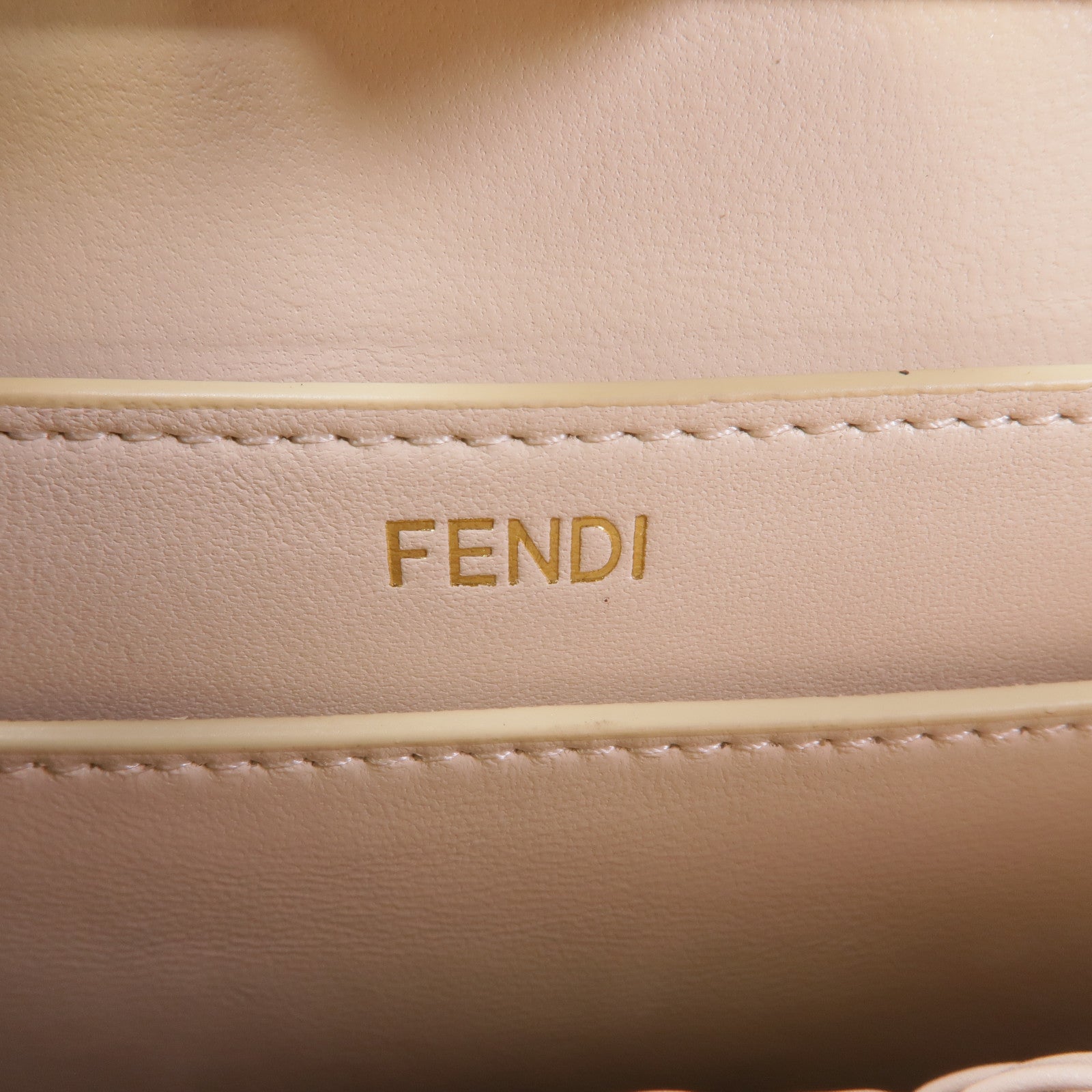 FENDI 牛皮皮革Peekboo金扣手挽肩背兩用袋
