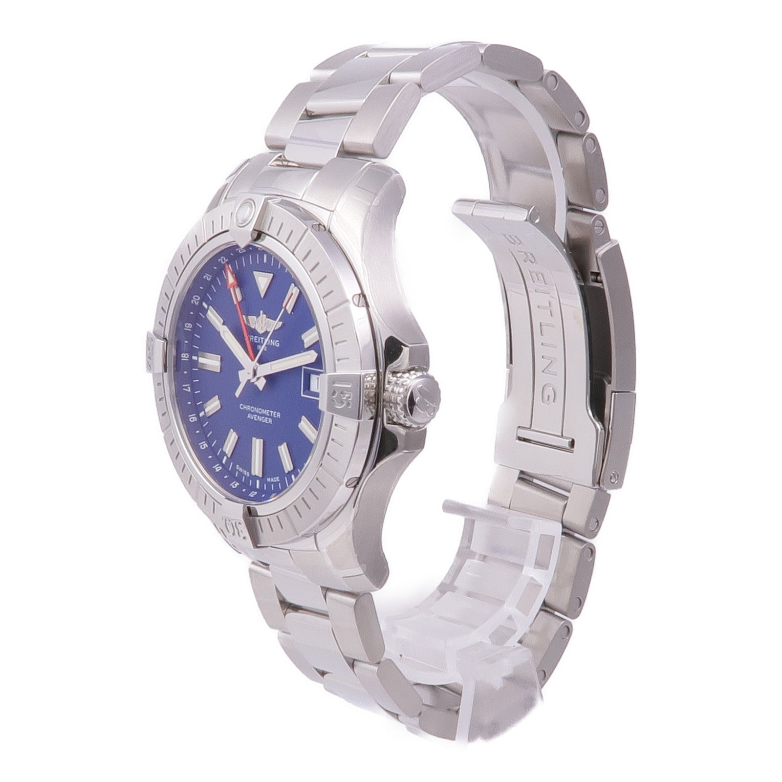 BREITLING Avenger A32395 Automatic Watch Stainless Steel Blue