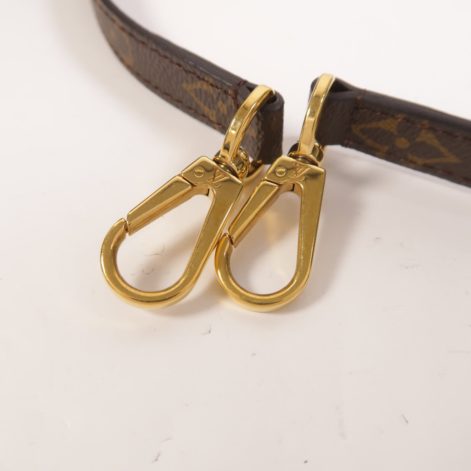 LOUIS VUITTON Monogram Montaigne BB金扣手挽肩背兩用袋棕色