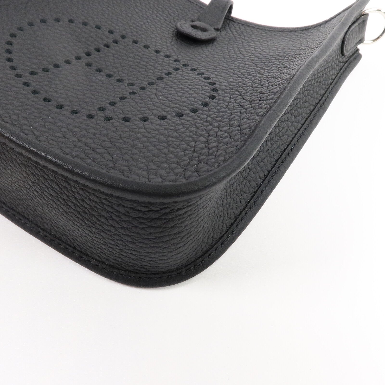 HERMES Clemence皮革Evelyne TPM肩背袋Noir