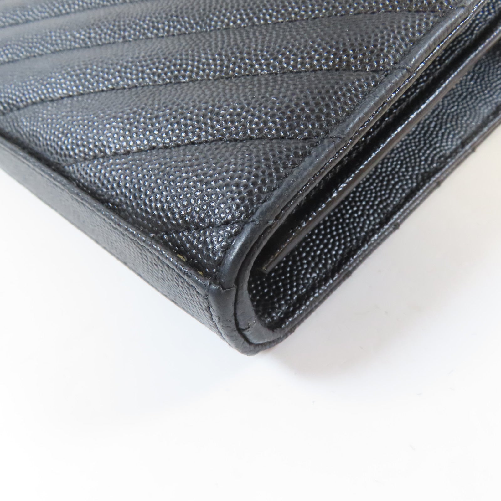 SAINT LAURENT 牛皮皮革Chain Shoulder Bag金扣鏈帶肩背袋黑色