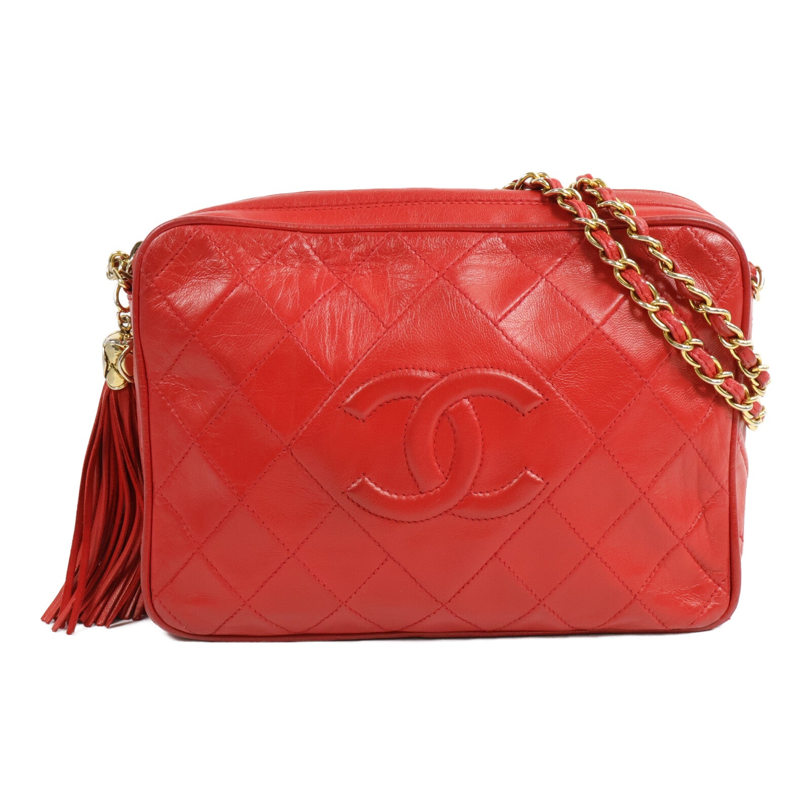 CHANEL 羊皮皮革Vintage鏈條肩背袋