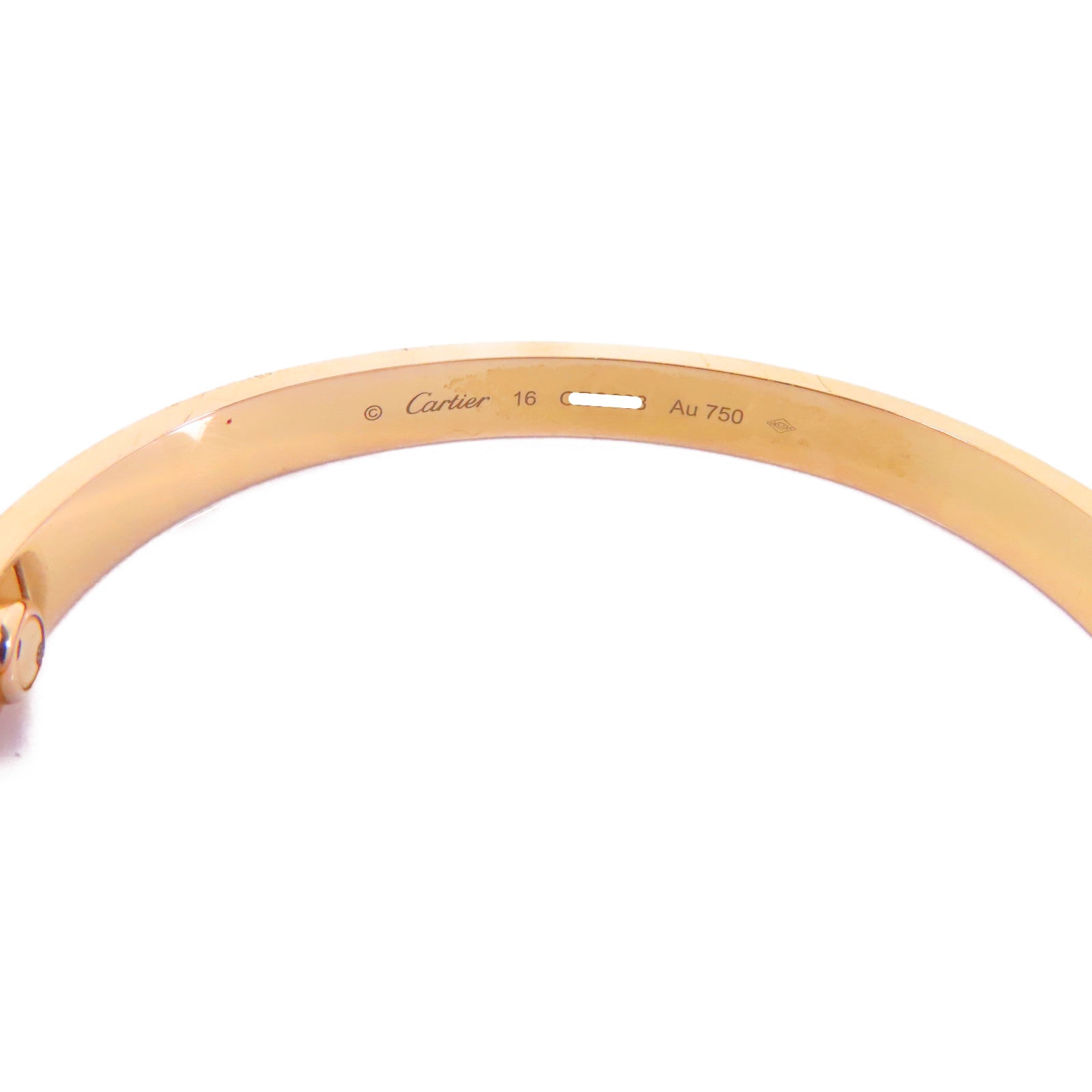 CARTIER 18K玫瑰金Love Bracelet手鏈Cartier#16
