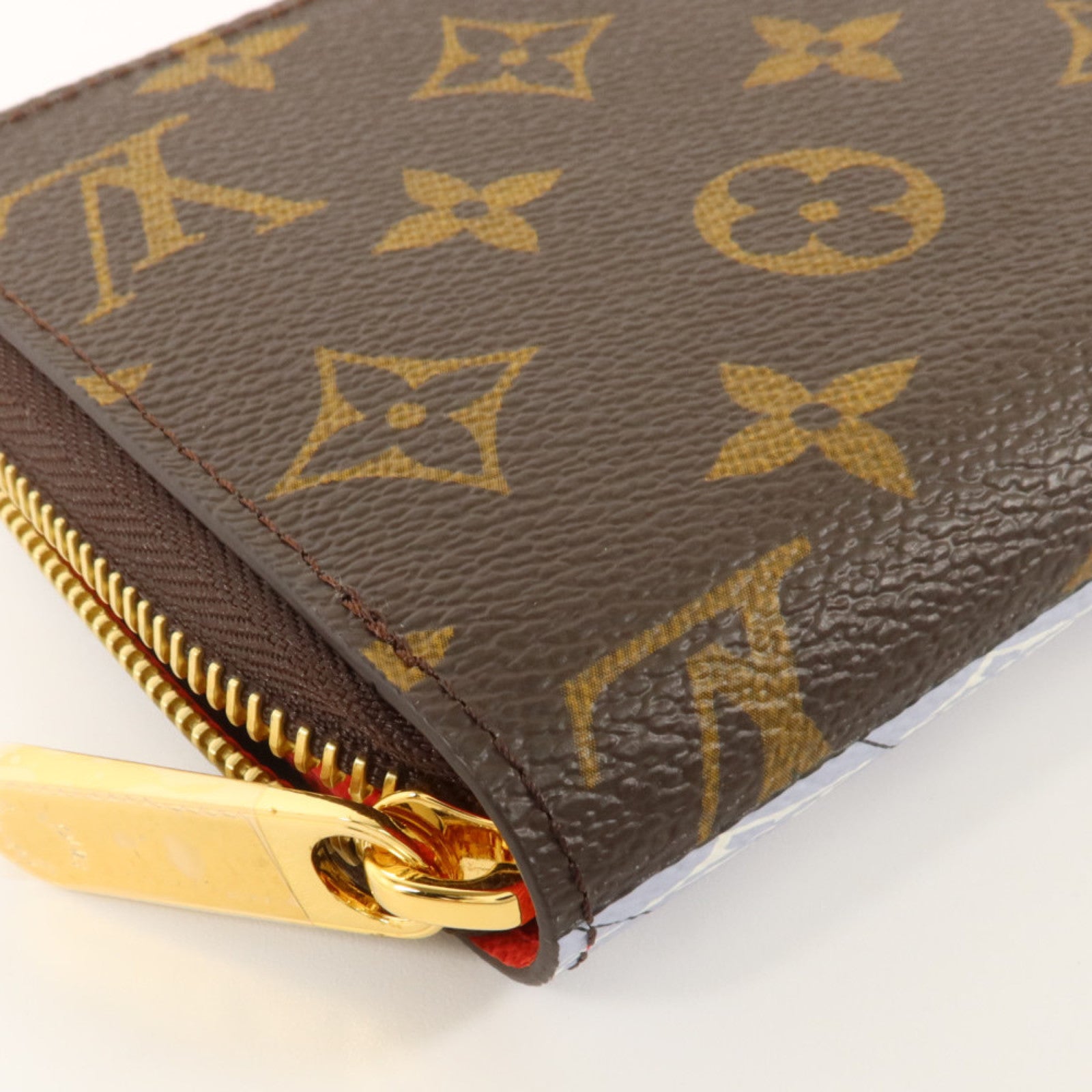 LOUIS VUITTON Monogram Vivienne Zippy Wallet金扣長錢包