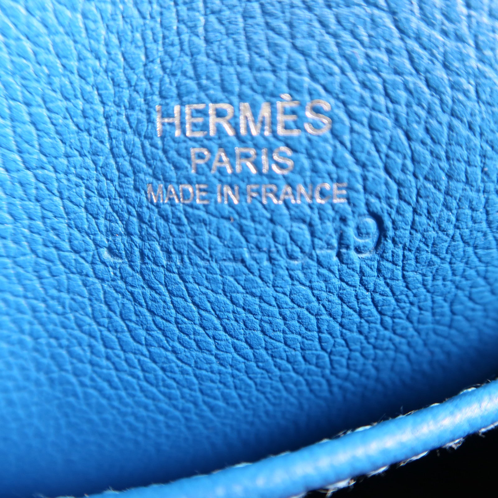 HERMES Evercolor皮革Flash Sailor Backpack銀扣背包Bleu Hydra