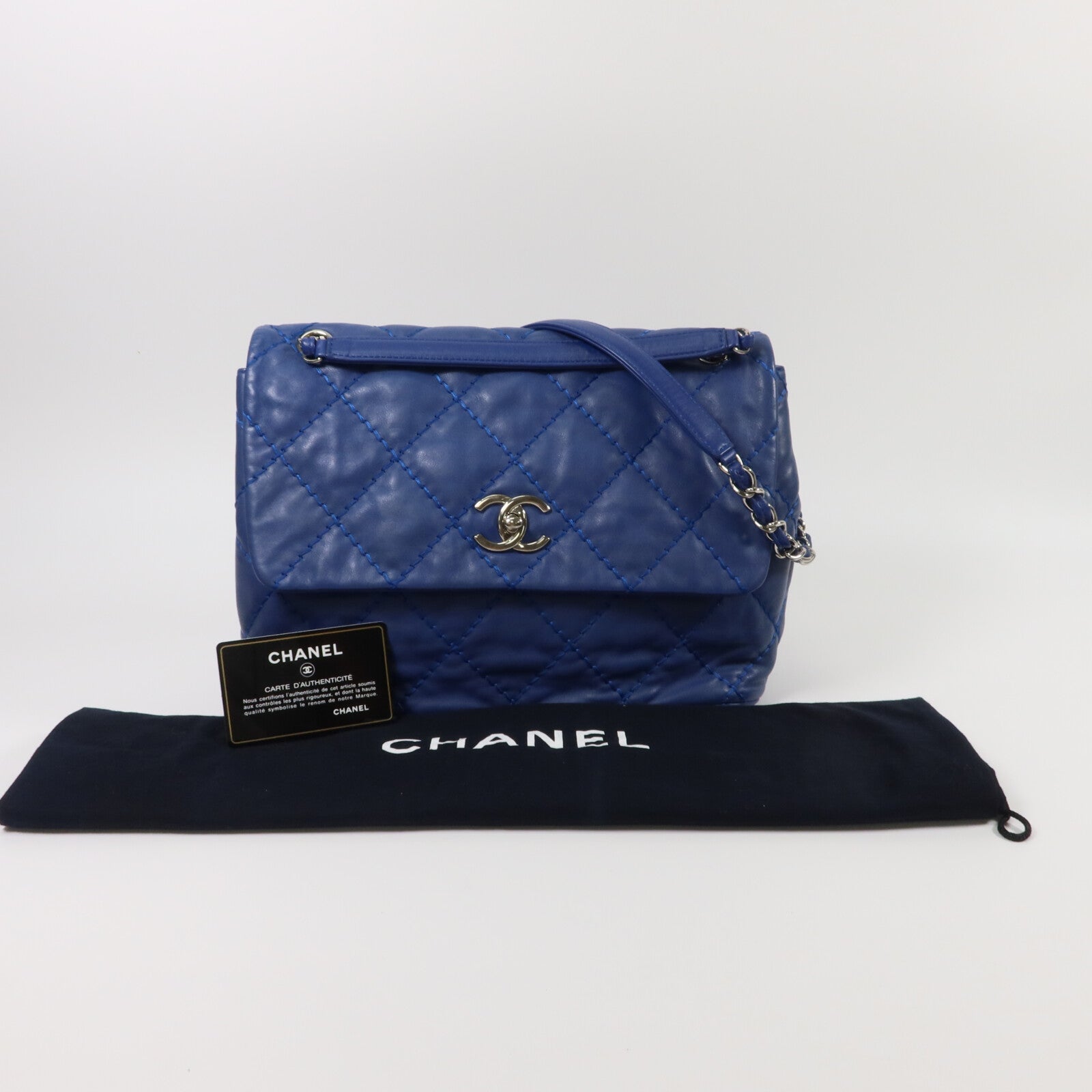 CHANEL 牛皮皮革Love Me Tender鏈帶肩背袋