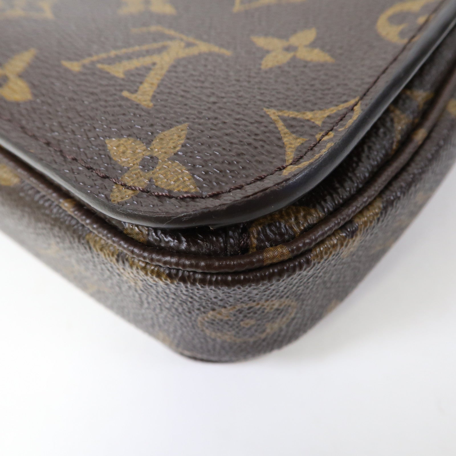 LOUIS VUITTON Monogram Pochette Metis金扣手挽肩背兩用袋棕色