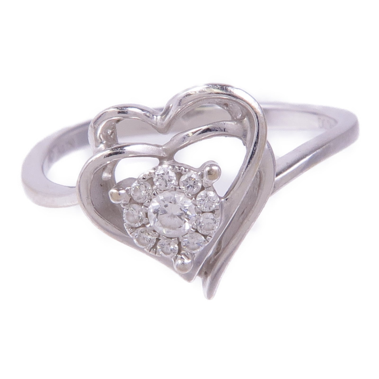 JEWELRY 【激減優惠】18K白金Diamond Ring鑽石戒指US#5.5