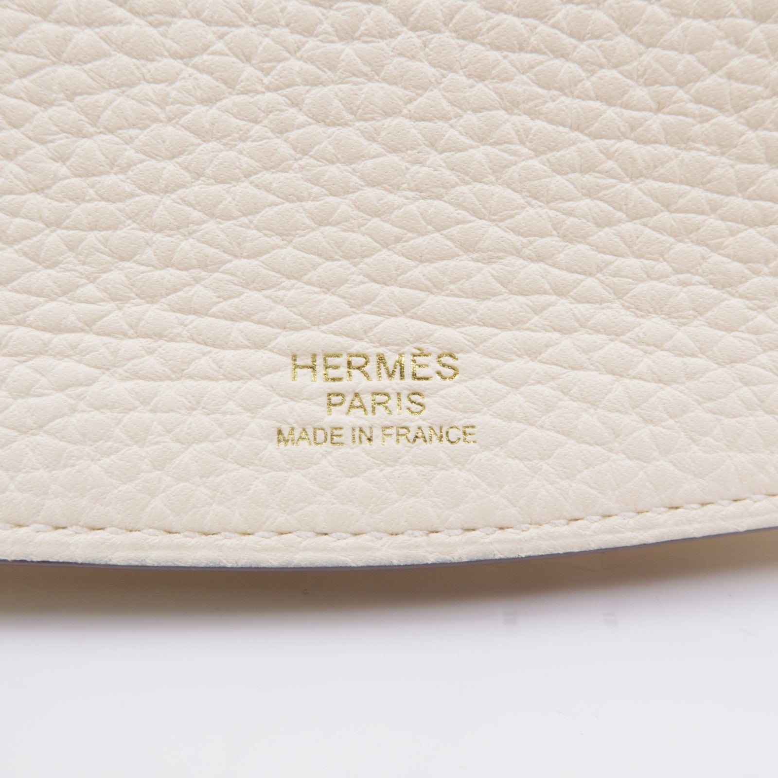 HERMES GHW Sac Saut Hermes 25 Shoulder Bag Taurillon Clemence Leather Nata