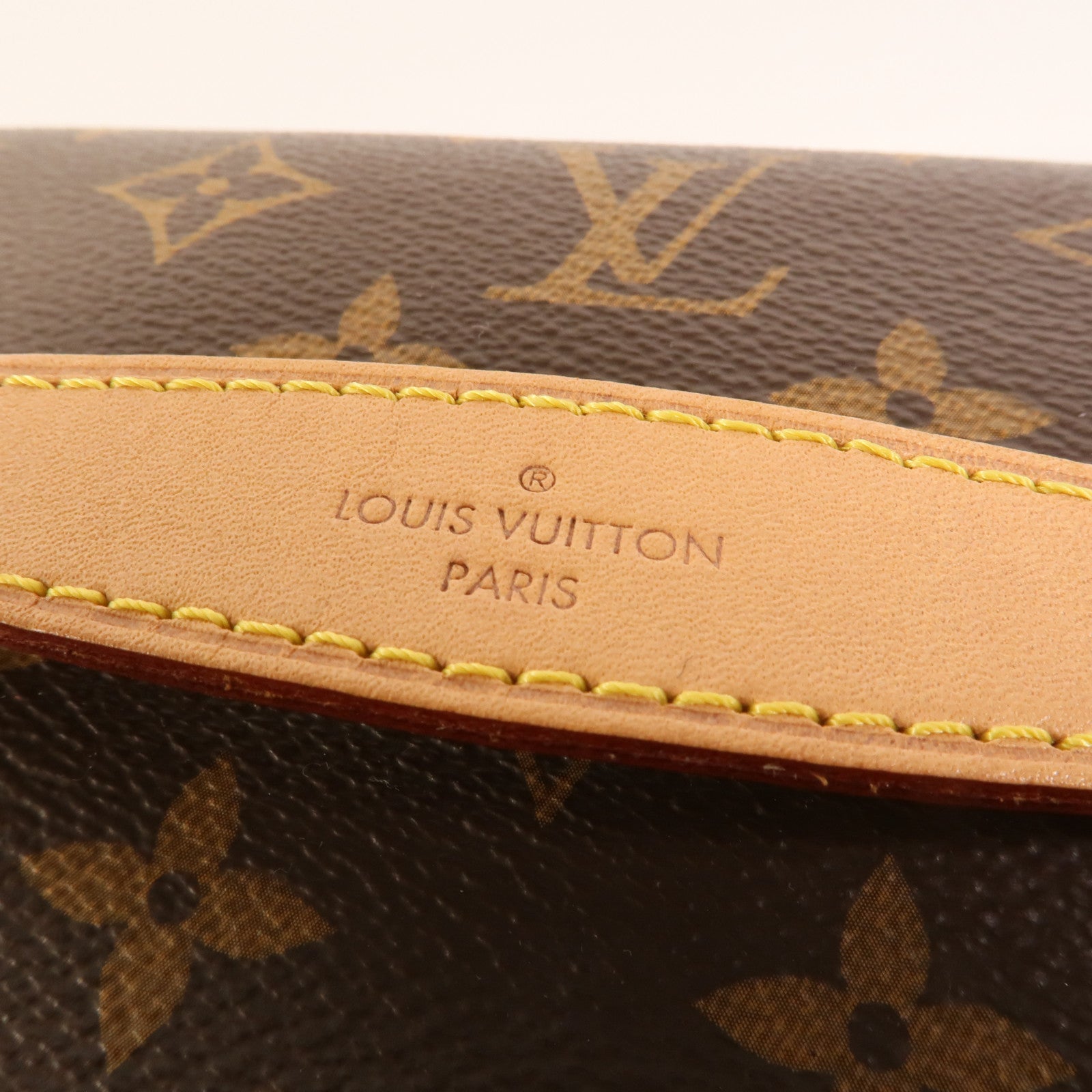 LOUIS VUITTON Monogram Nice BB金扣手挽袋棕色