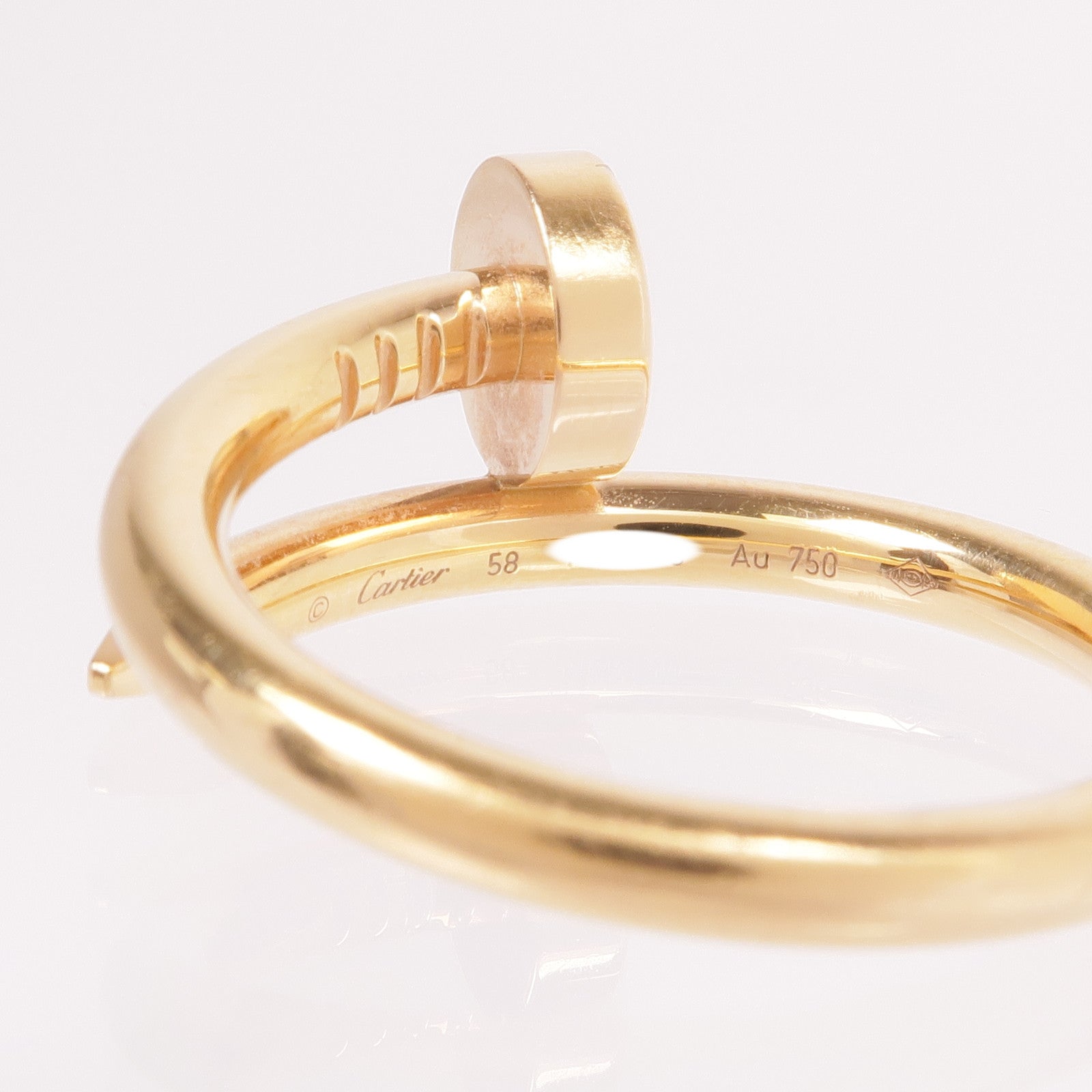 CARTIER 18K玫瑰金Juste un Clou戒指Cartier#58/US#8.25