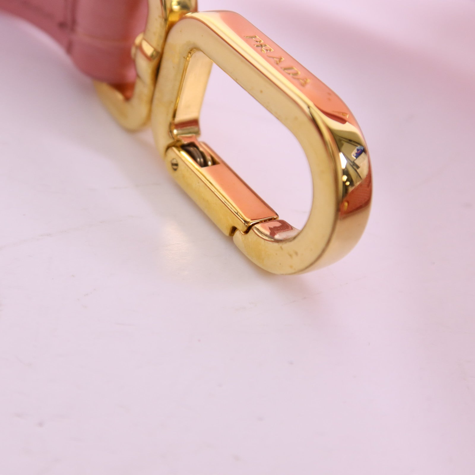 PRADA Saffiano皮革Matinee金扣手挽肩背兩用袋