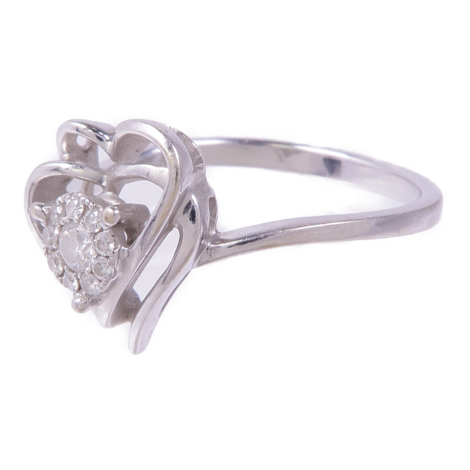 JEWELRY 【激減優惠】18K白金Diamond Ring鑽石戒指US#5.5