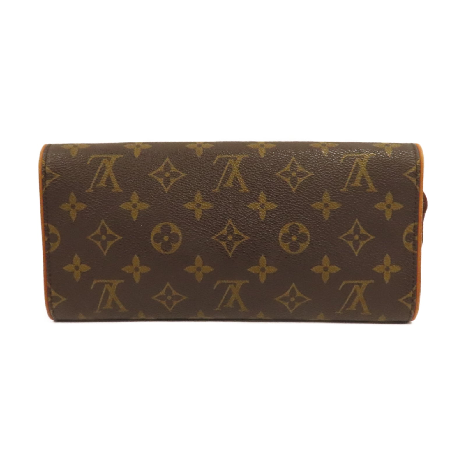 LOUIS VUITTON Monogram Pochette Twin GM金扣肩背袋啡色