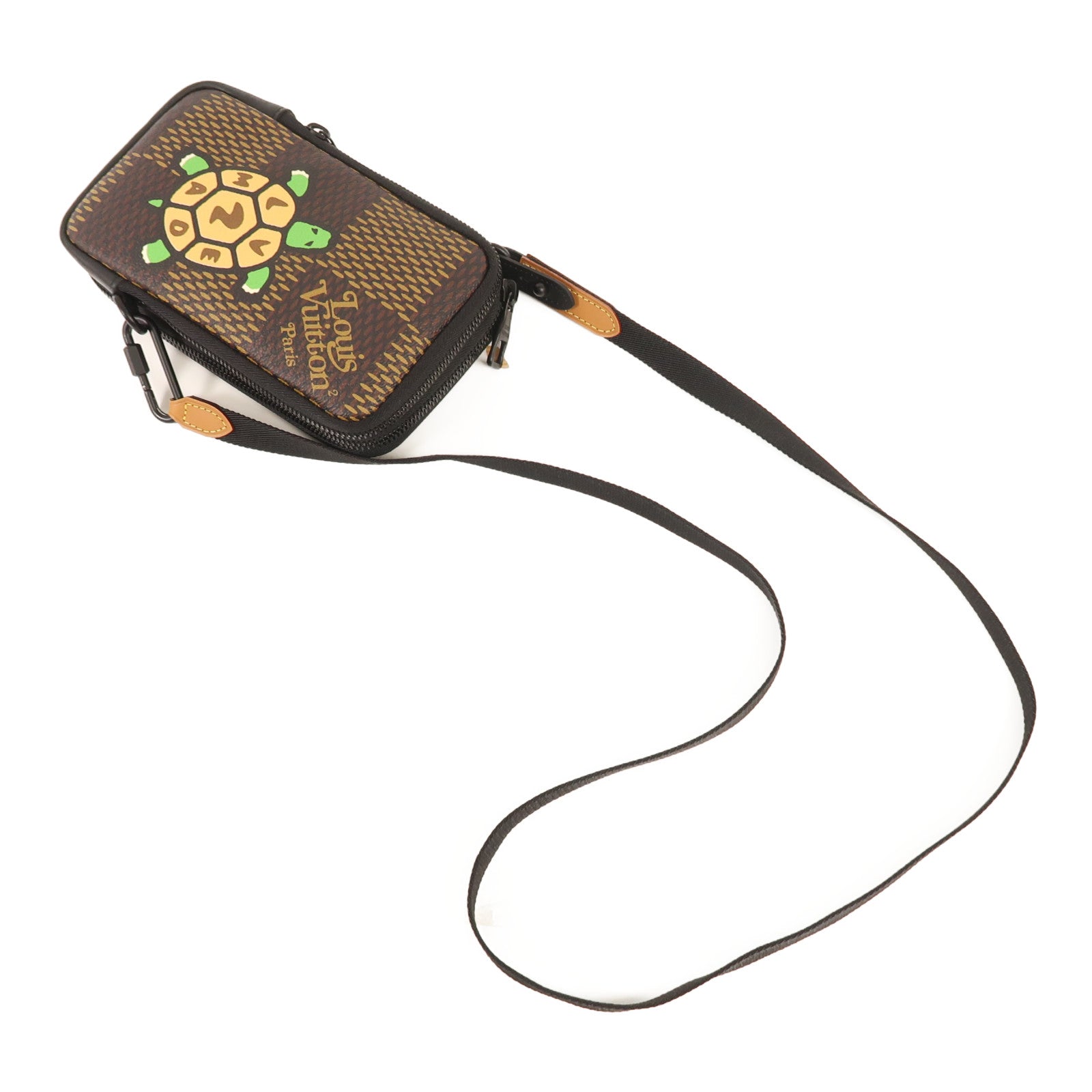 LOUIS VUITTON Damier LV x Nigo Phone Pouch肩背袋