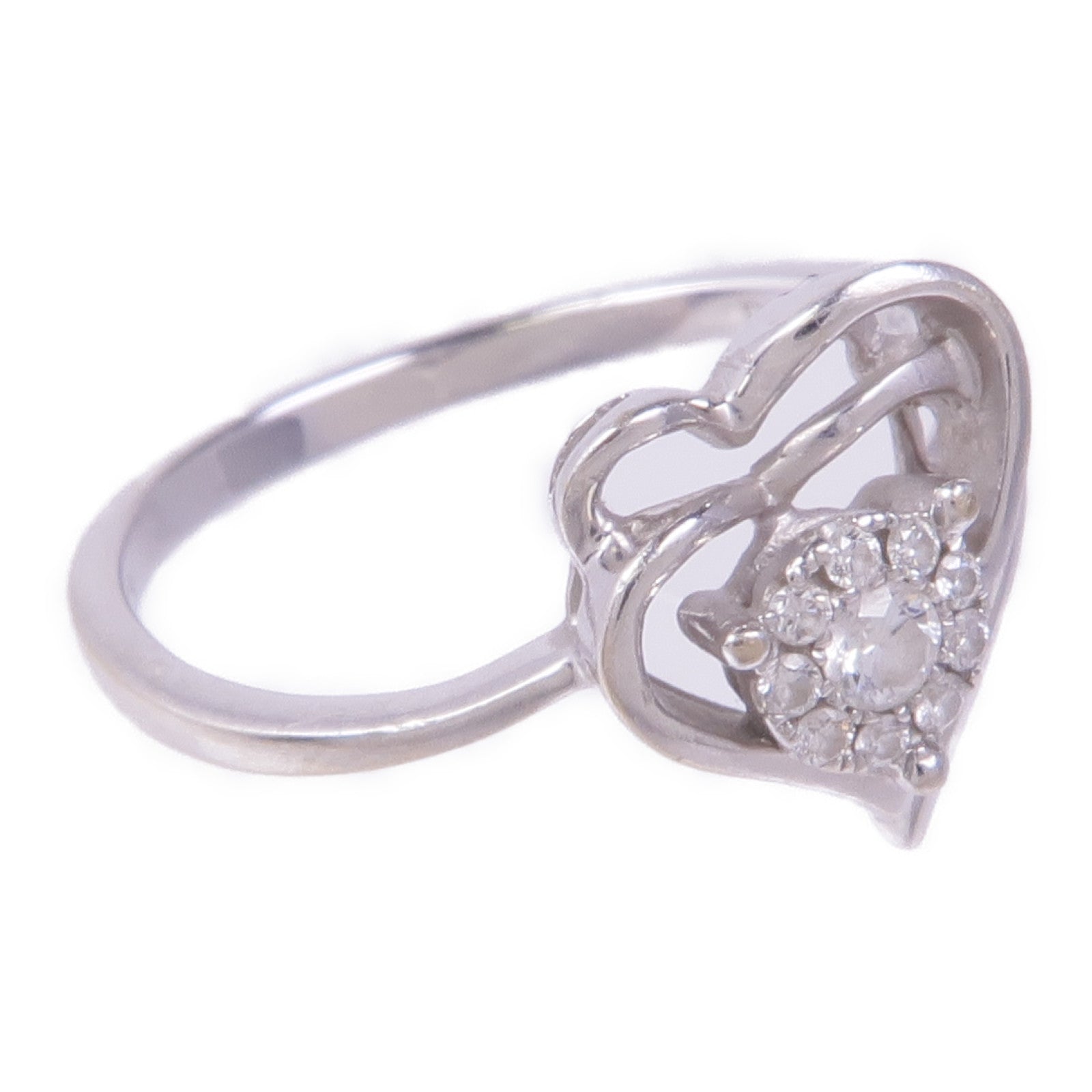 JEWELRY 【激減優惠】18K白金Diamond Ring鑽石戒指US#5.5