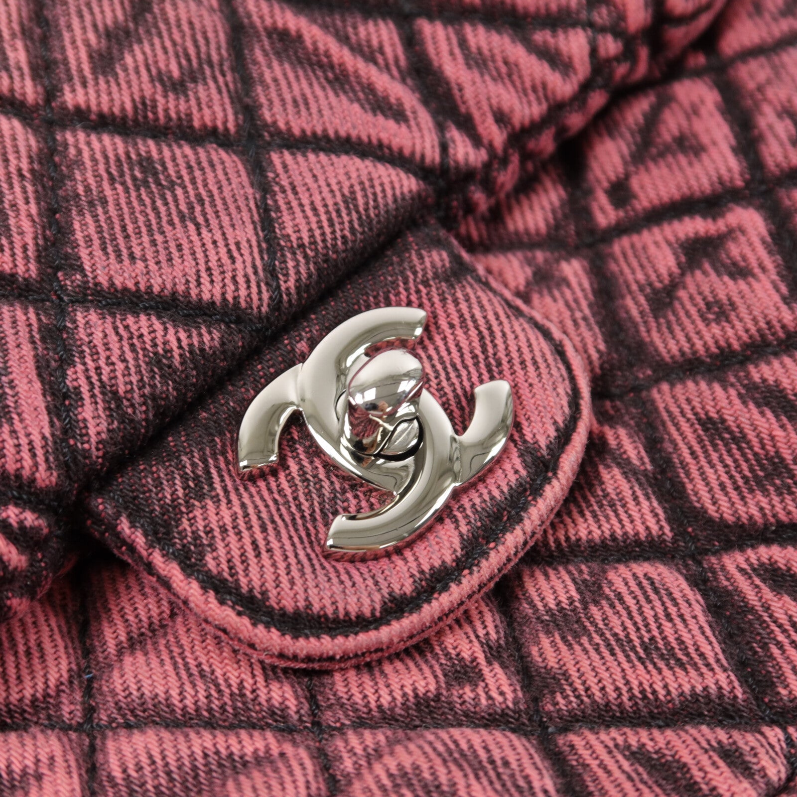 CHANEL 牛仔布Demin Impression Flap Bag鏈帶肩背袋