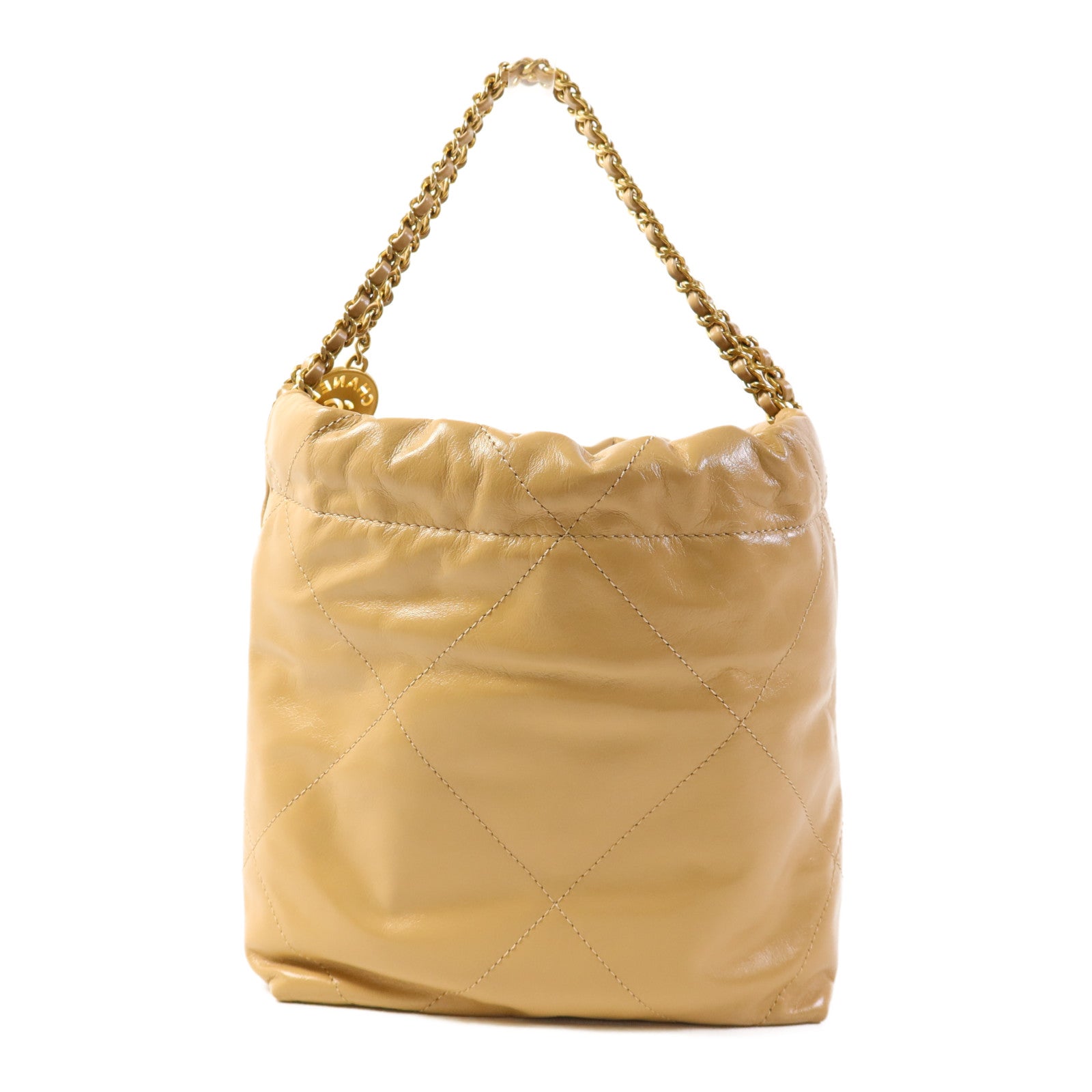 CHANEL 牛皮皮革Chanel 22 Mini鏈帶肩背袋