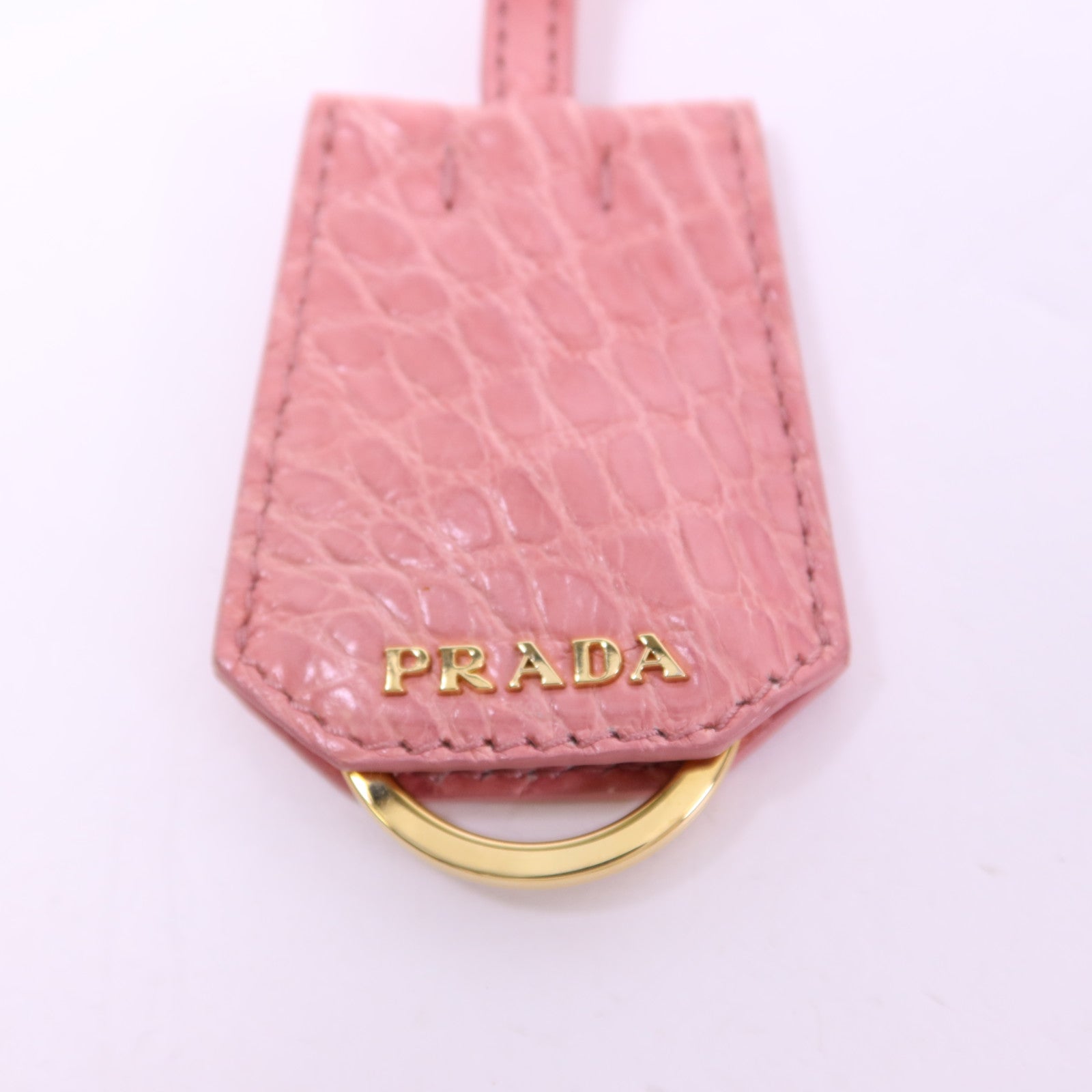 PRADA Saffiano皮革Matinee金扣手挽肩背兩用袋