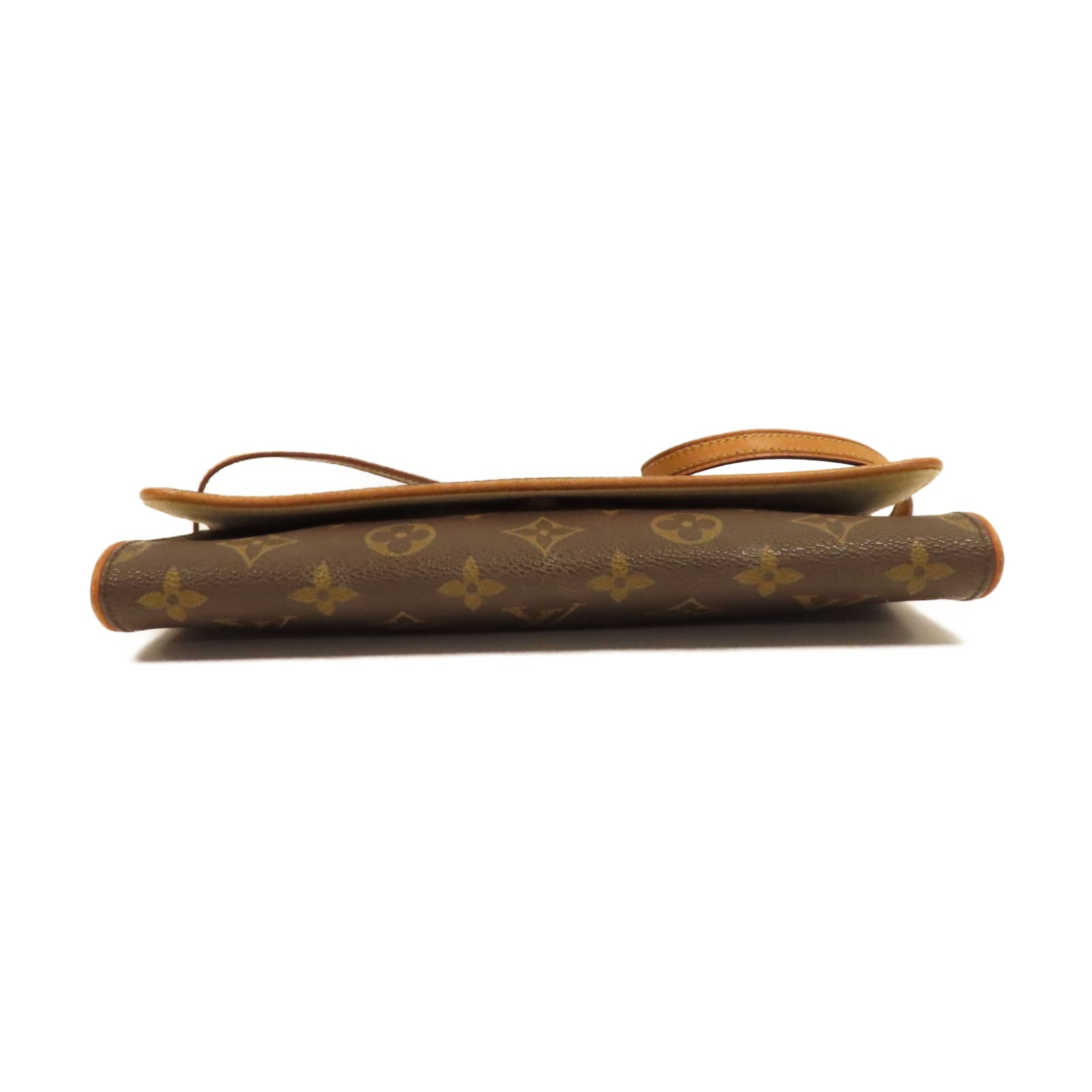 LOUIS VUITTON Monogram Pochette Twin GM金扣肩背袋啡色