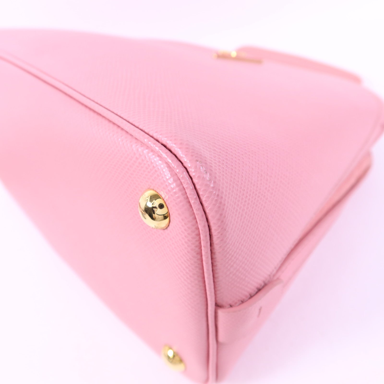 PRADA Saffiano皮革Matinee金扣手挽肩背兩用袋