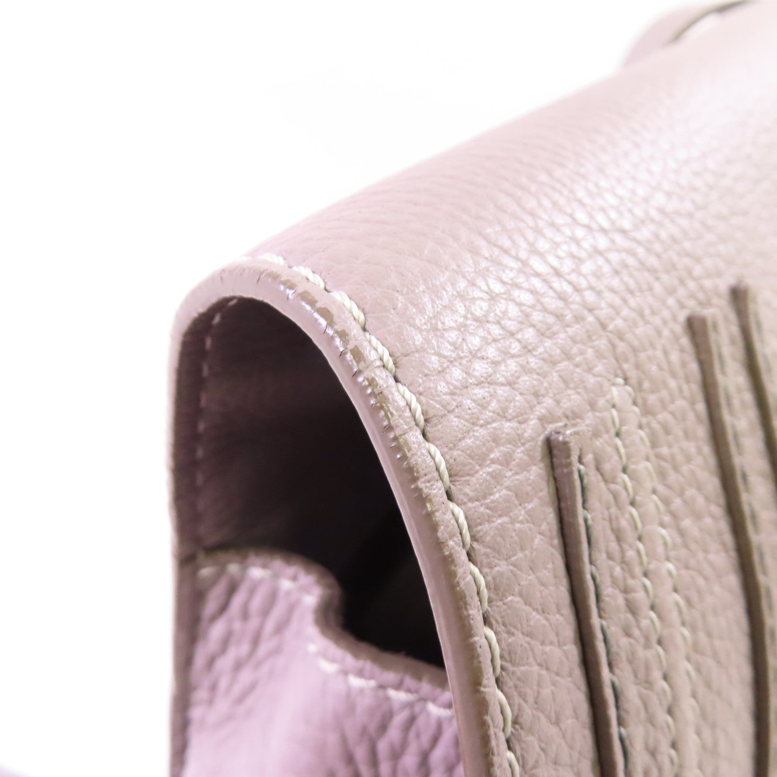 Chloe 牛皮皮革Marcie Shoulder Bag金扣肩背袋灰色