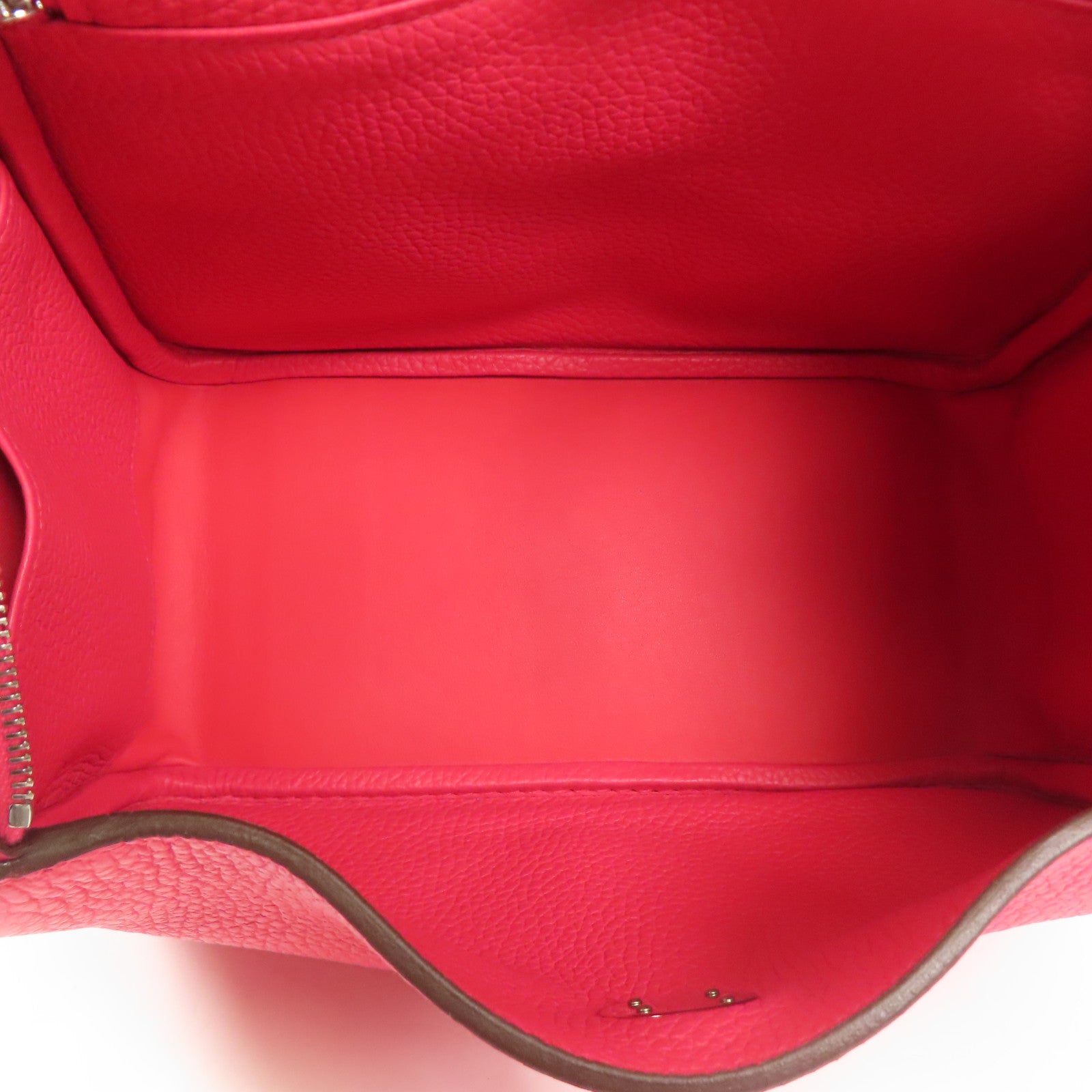 HERMES PHW Lindy 26 2way Shoulder Hand Bag Clemence Leather I6 Rose Extreme