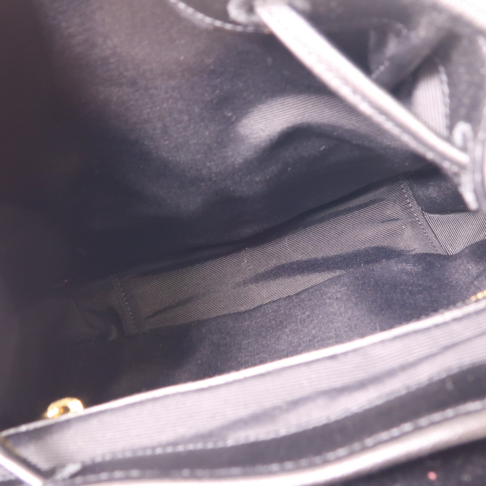 SAINT LAURENT 牛皮皮革/天鵝絨Backpack金扣背包