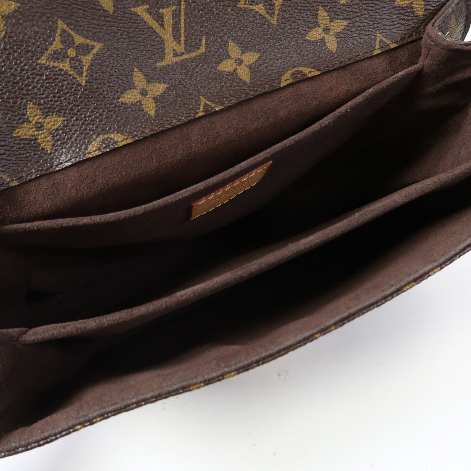 LOUIS VUITTON Monogram Pochette Metis金扣手挽肩背兩用袋棕色
