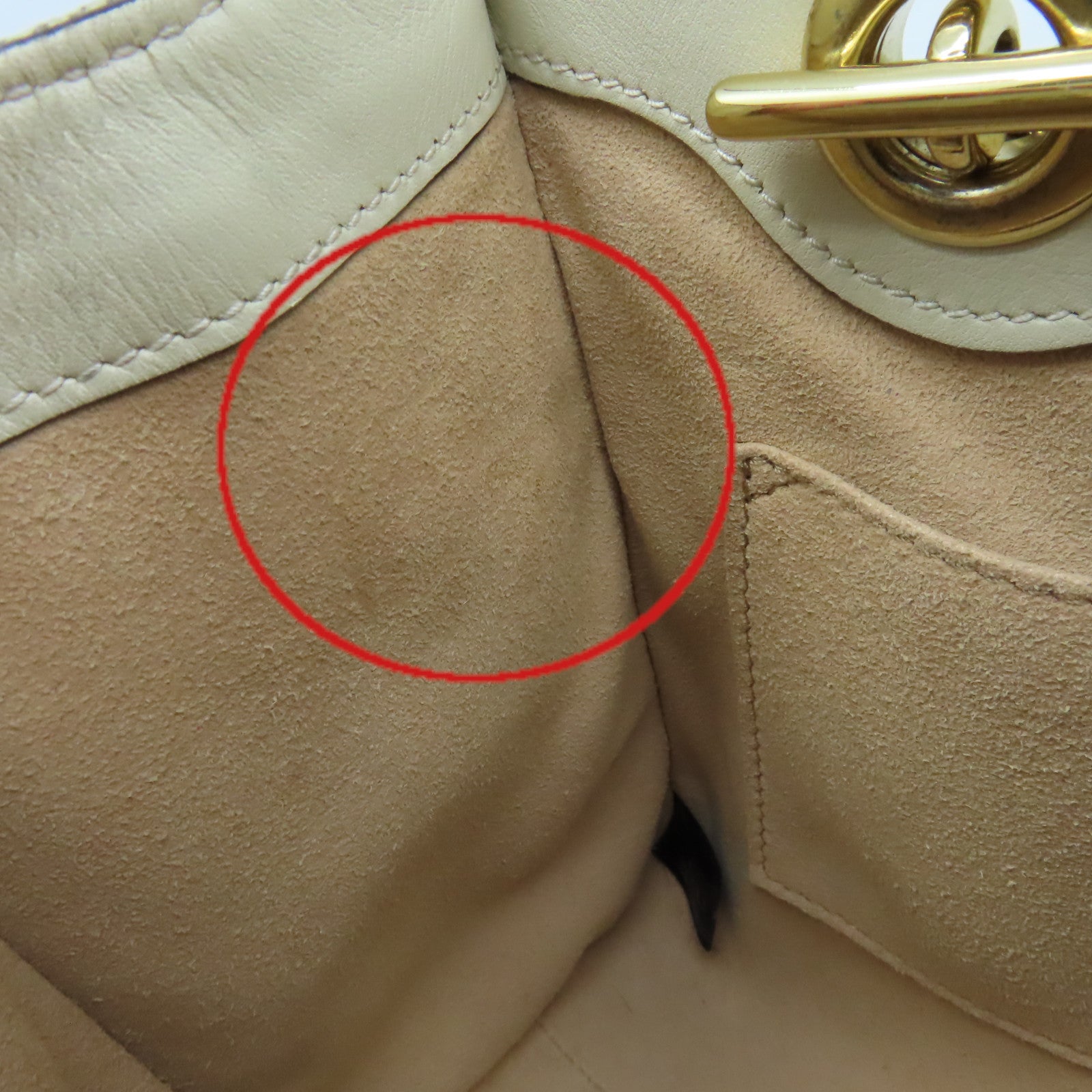 GUCCI 【激減優惠】塗層帆布Padlock GG Small Shoulder Bag金扣肩背袋啡色/米白色