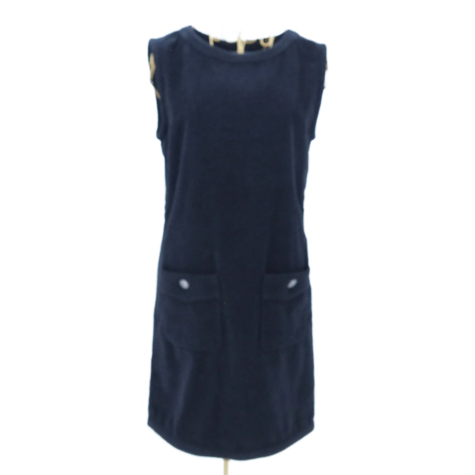 CHANEL Cotton/Rayon Coco Button P55 Sleeveless Dress連身裙