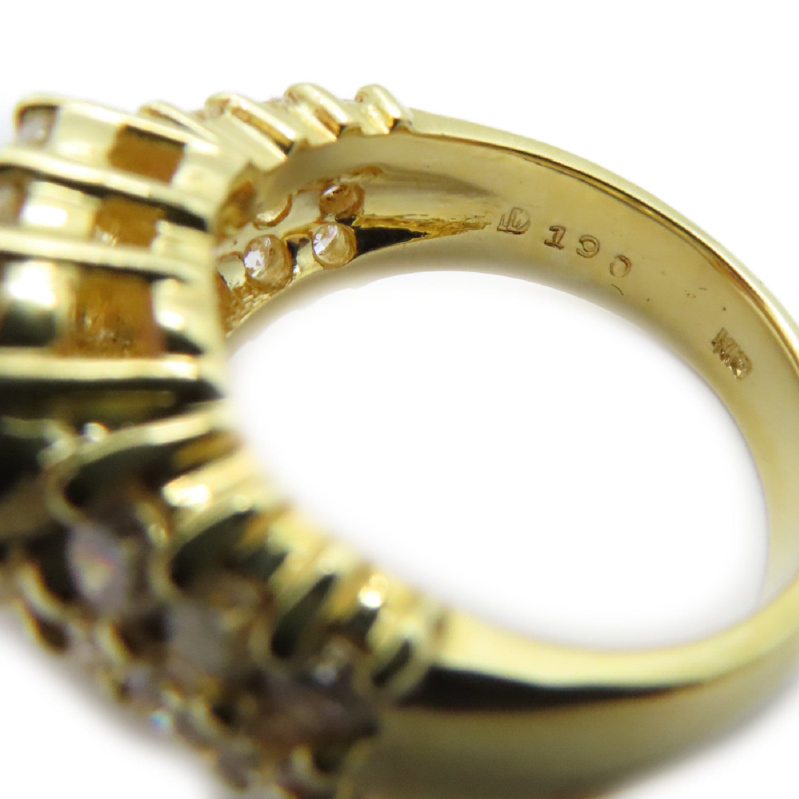 JEWELRY 18K黃金Ruby Diamond Ring 1.25ct紅寶石/1.90ct鑽石戒指US#6.5