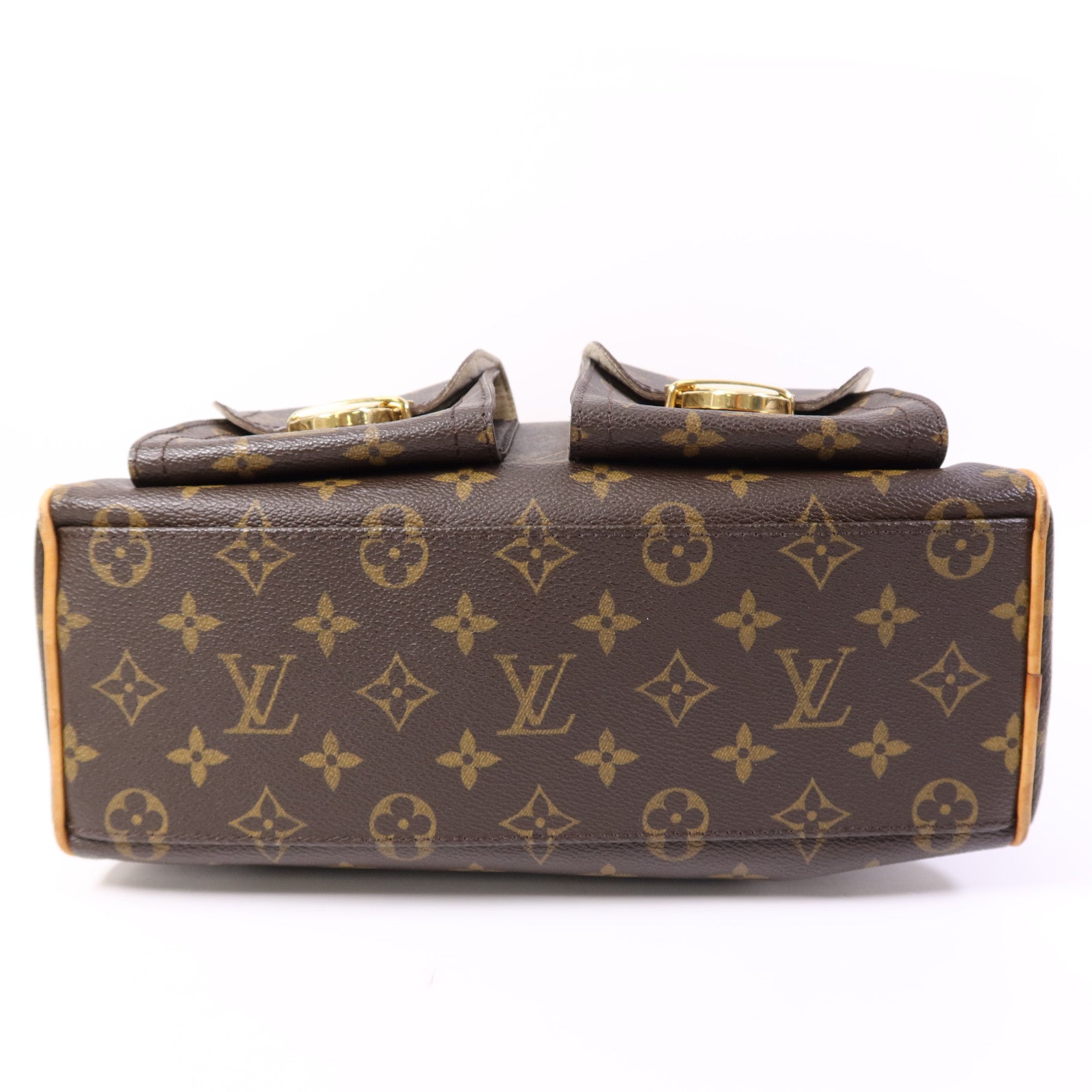 LOUIS VUITTON Monogram Manhattan PM金扣手挽袋
