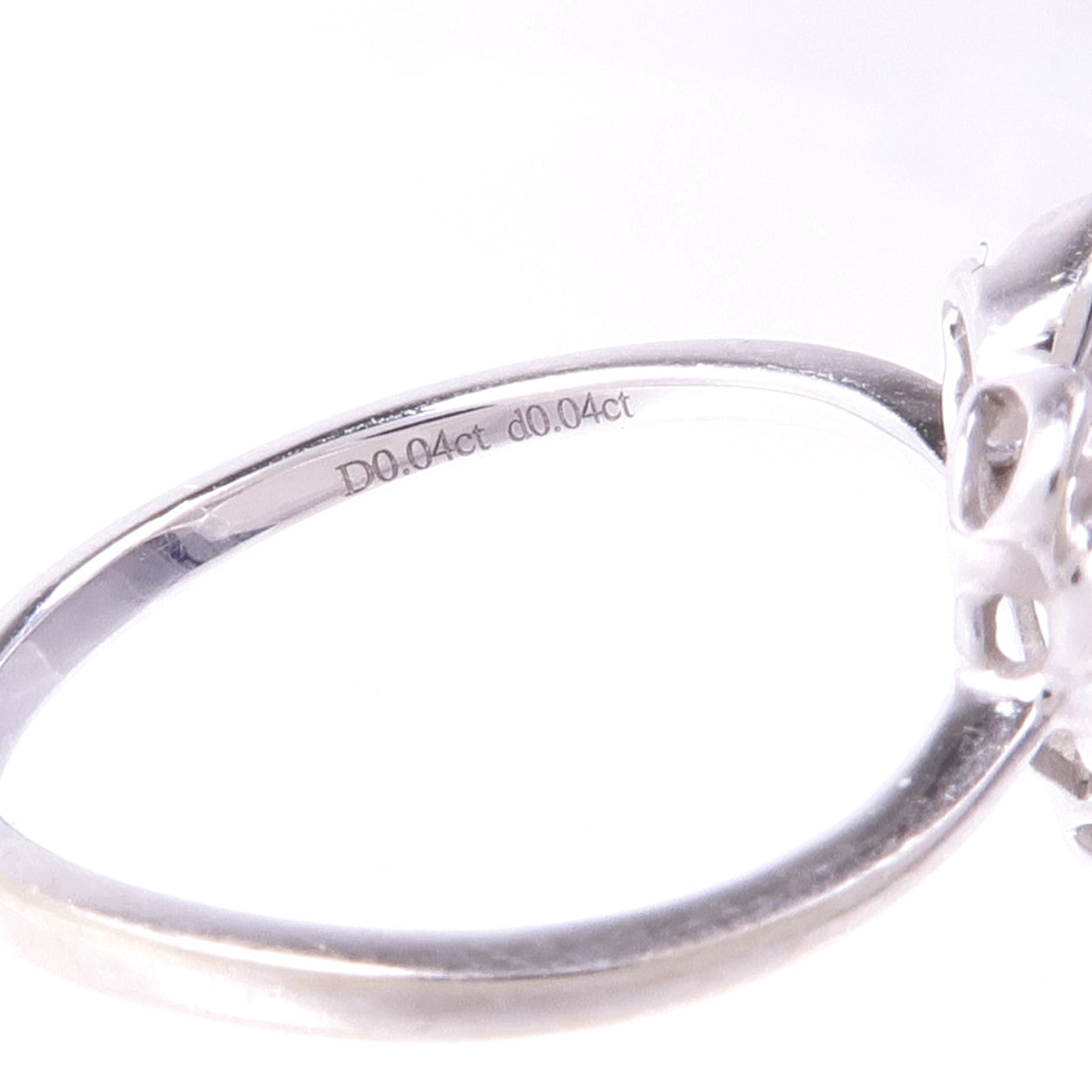 JEWELRY 【激減優惠】18K白金Diamond Ring鑽石戒指US#5.5