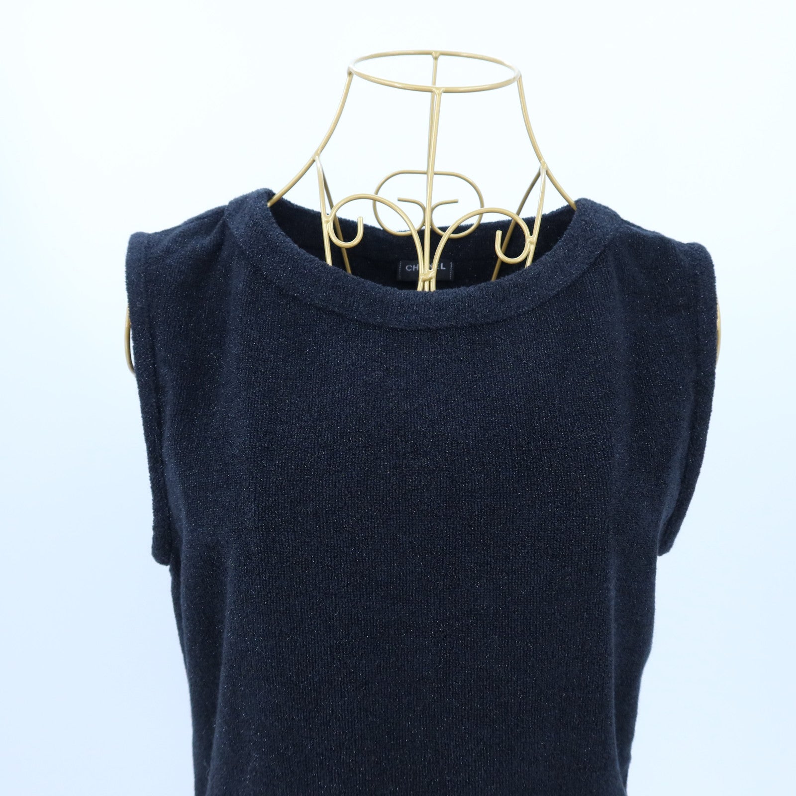 CHANEL Cotton/Rayon Coco Button P55 Sleeveless Dress連身裙
