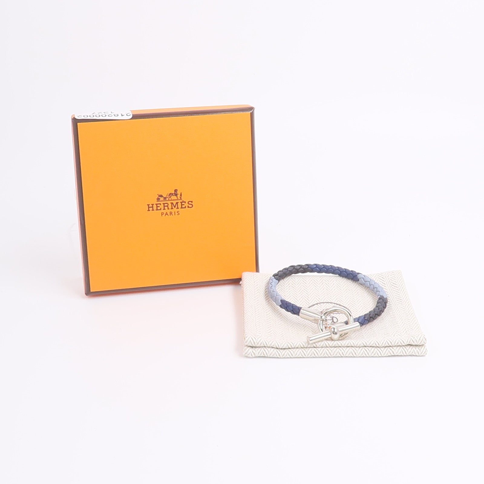 HERMES Swift皮革Glenan H Trio Bracelet手帶