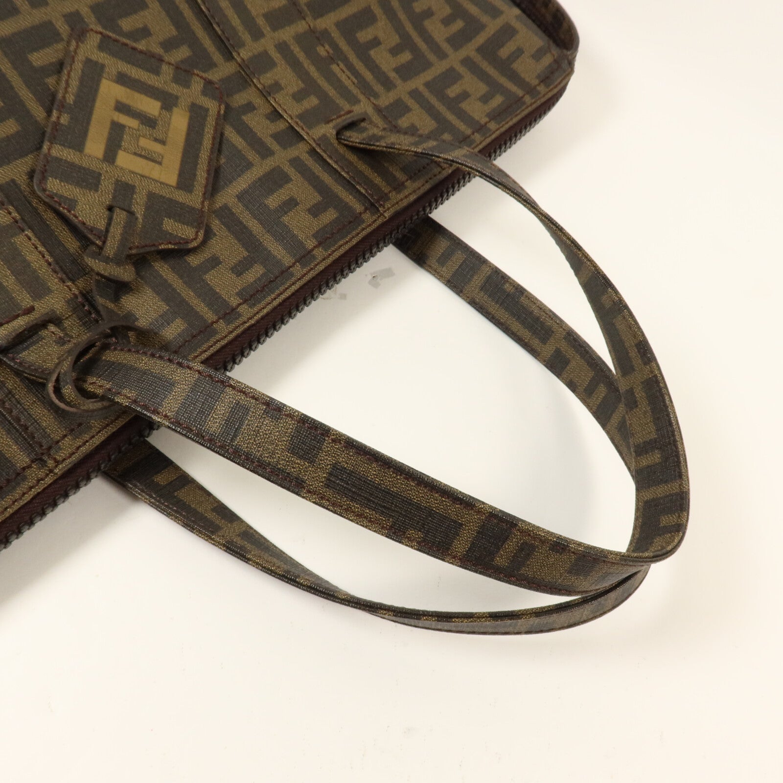 FENDI 塗層帆布Zucca Tobacco Tote手挽袋