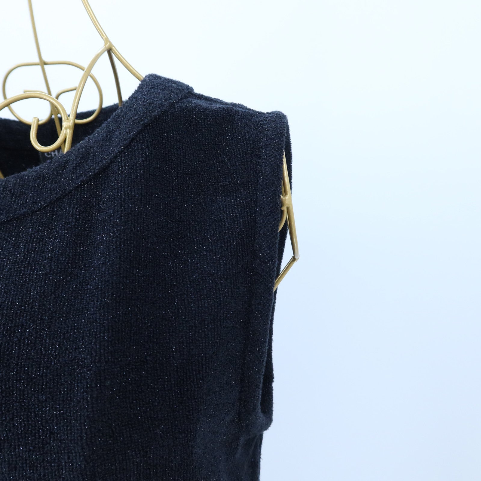 CHANEL Cotton/Rayon Coco Button P55 Sleeveless Dress連身裙
