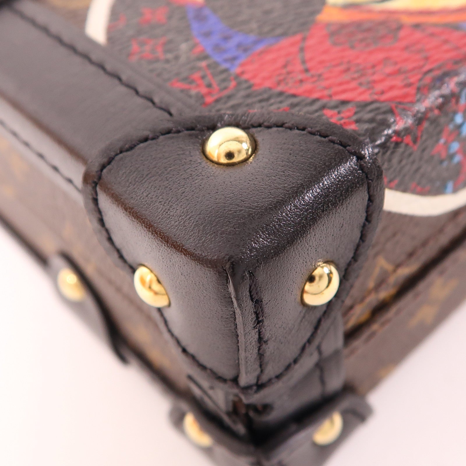 LOUIS VUITTON Monogram Petite Malle金扣肩背袋