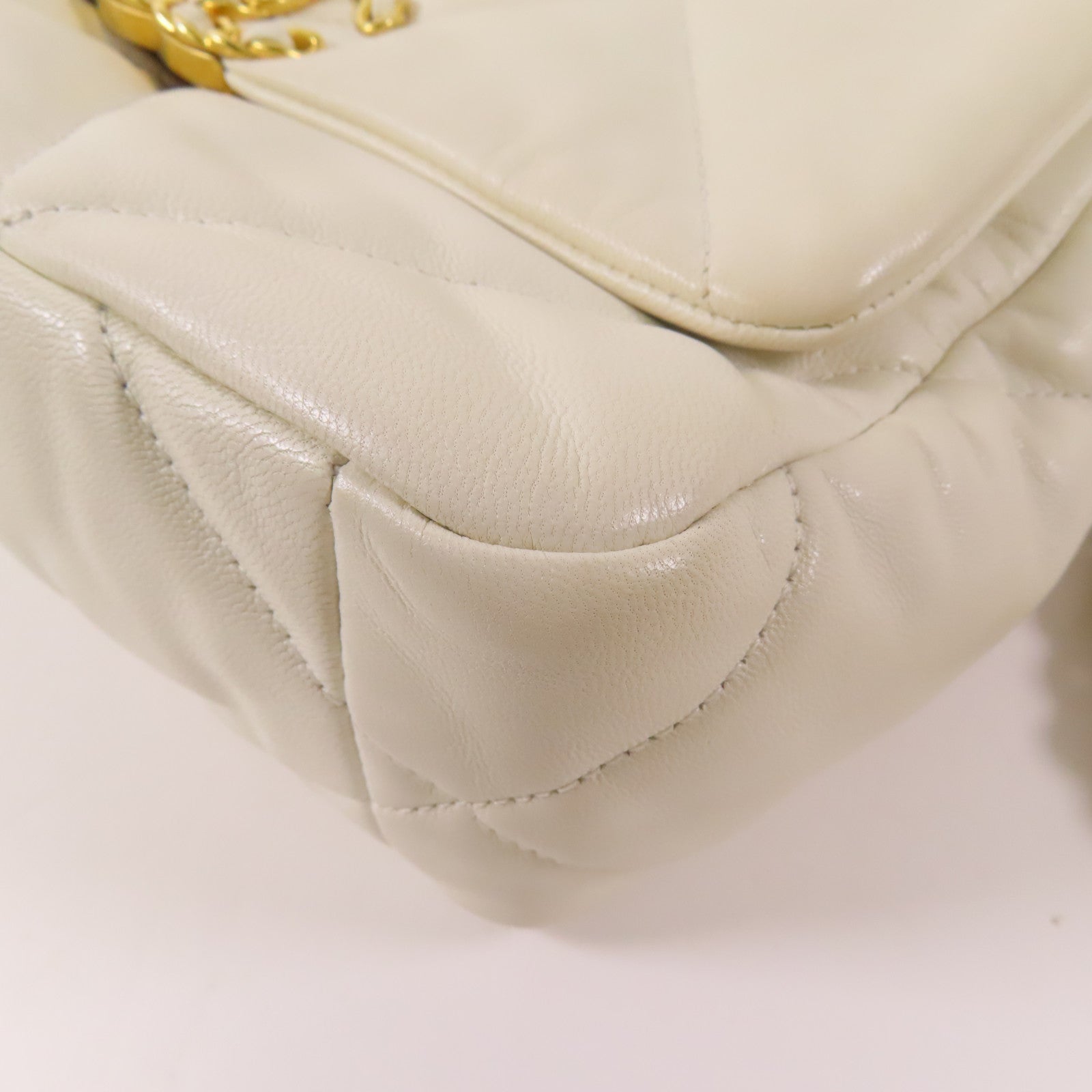 CHANEL 【激減優惠】羊皮皮革Chanel 19鏈帶手挽肩背兩用袋