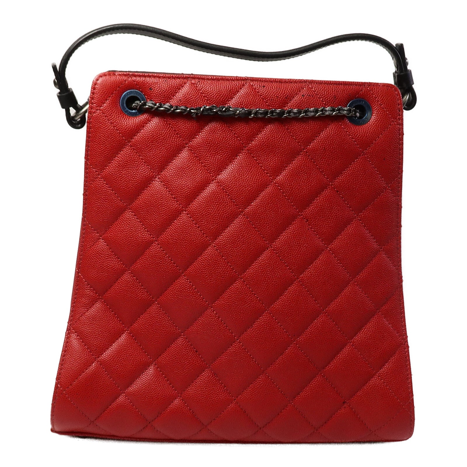 CHANEL 牛皮皮革Tote Bag鏈帶手挽肩背兩用袋